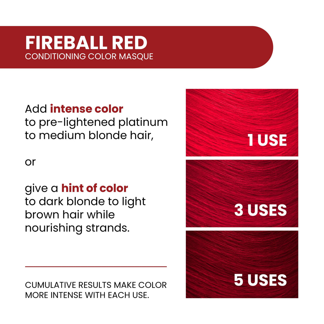 Aloxxi Instaboost Conditioning Color Masque, Fireball Red, 6.8 Fl Oz