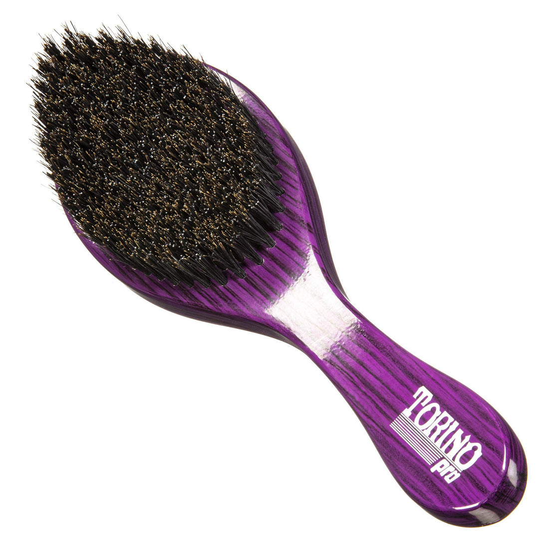 Torino Pro Wave Brush #600 By Brush King - Medium Hard Curve 360 Waves Brush - Made with Reinforced Boar & Nylon Bristles - A True Texture Medium Hard (360 Waves Brushes)