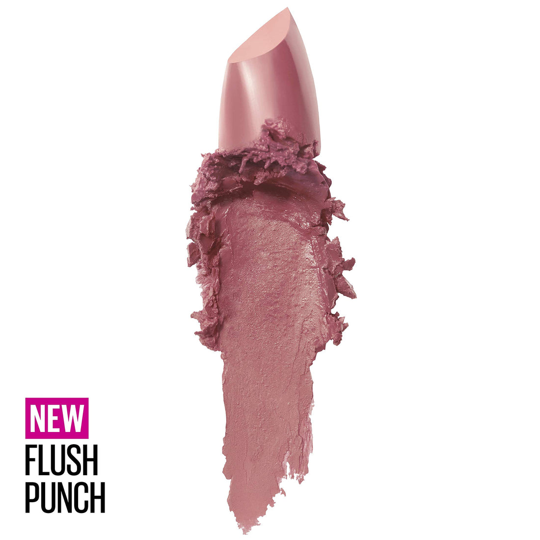 Maybelline Color Sensational Lipstick, Lip Makeup, Cream Finish, Hydrating Lipstick, Flush Punch, Nude Pink 0.15 oz (Pack of 2)