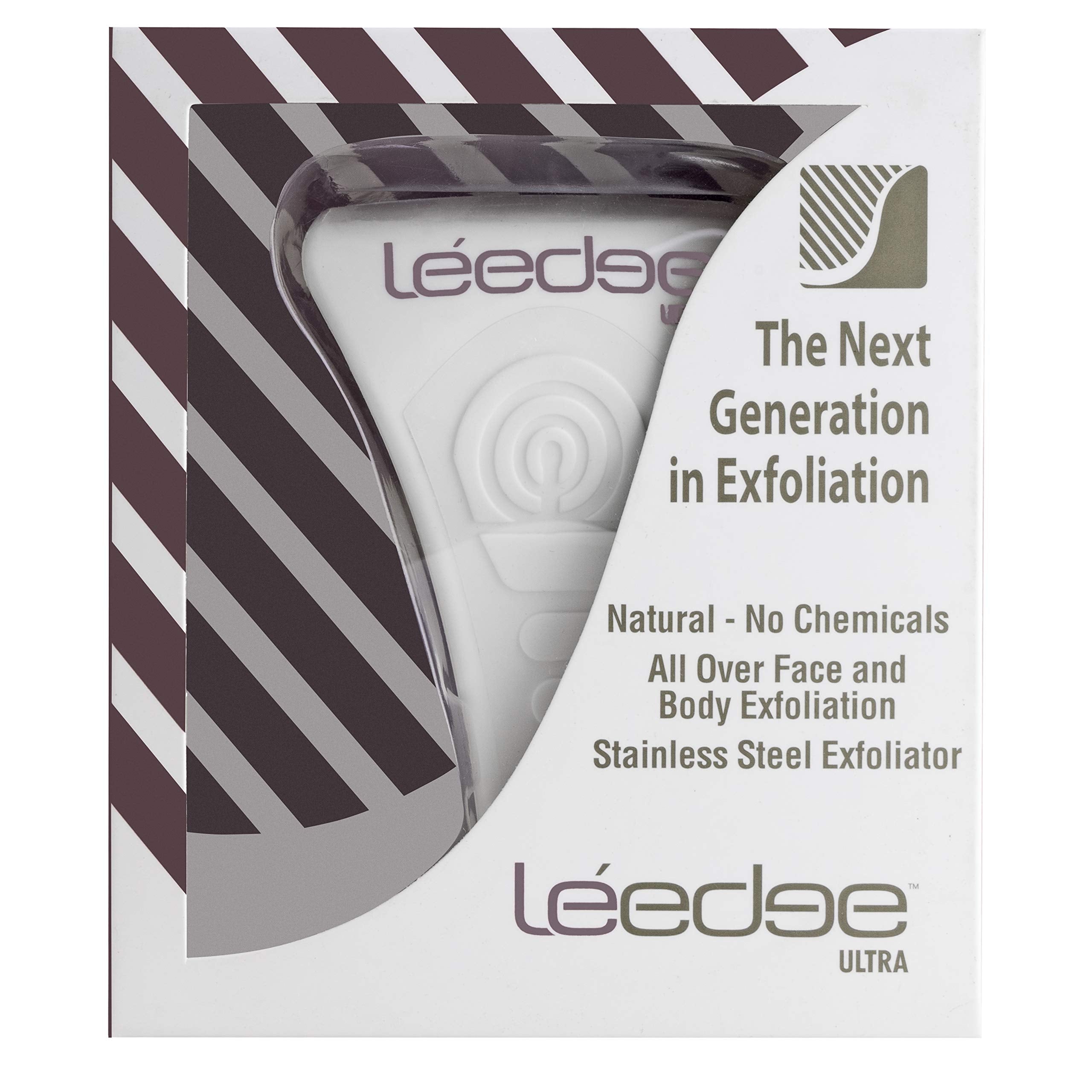 Le Edge ULTRA Full Face and Body Exfoliator - White with Rose Gold Print (Limited Edition)