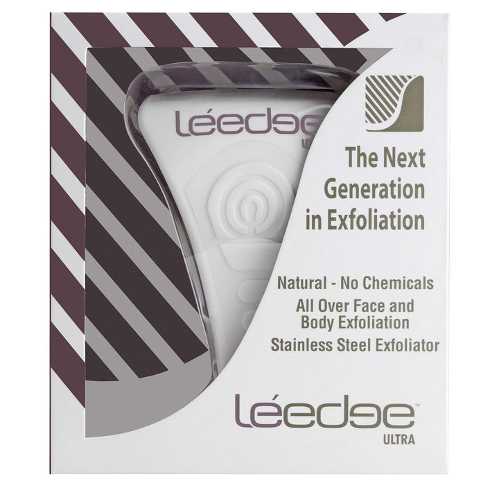 Le Edge ULTRA Full Face and Body Exfoliator - White with Rose Gold Print (Limited Edition)