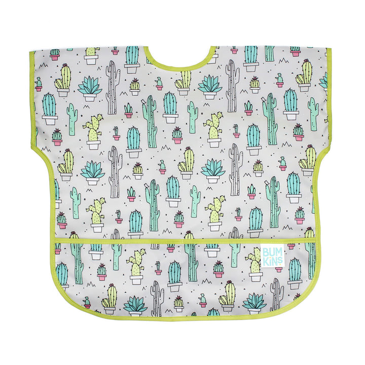 Bumkins Bibs, Baby and Toddler Bibs, Bibs for Girls and Boys, Large for 1-3 Years, Short Sleeve Bib for Kids, Mess Proof Lightweight Waterproof Fabric Bib