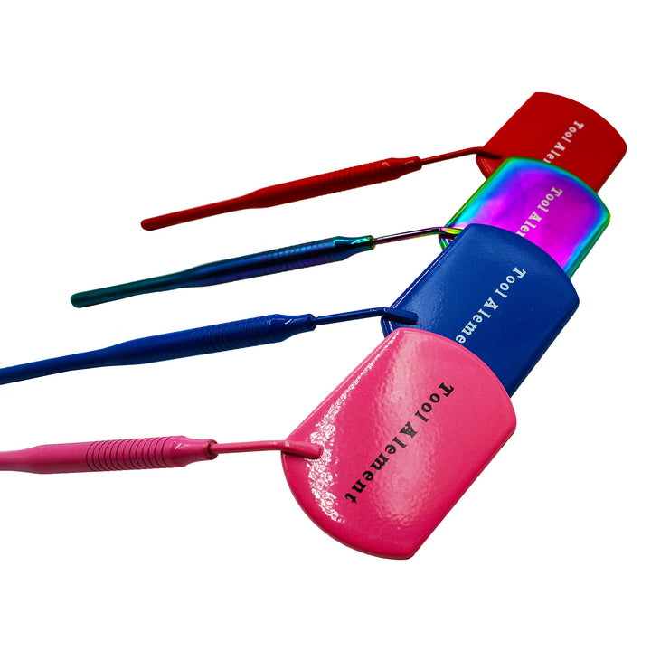 BNP 1 Pc Stainless Steel Square Beauty Color Detachable Large Lash Mirror for Salon Home Eyelash Extensions Accessories For Eyelash Extensions Supplies (Blue)