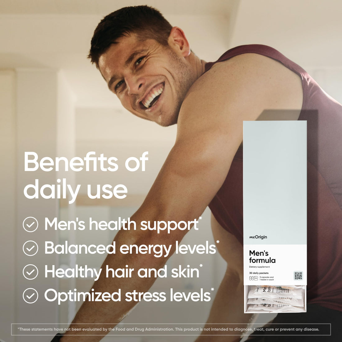 meOrigin Multivitamin for Men, All-in-One Supplement Complex with Zinc, Vitamin D, C, B12, Maca, Biotin, Saw Palmetto – 82 Nutrients for Men's Health Support, Energy, Healthy Hair, 30 Day Supply