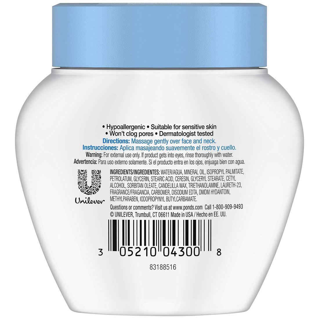 POND'S Pond S Dry Skin Cream 3.9Oz Jar (6 Pack)