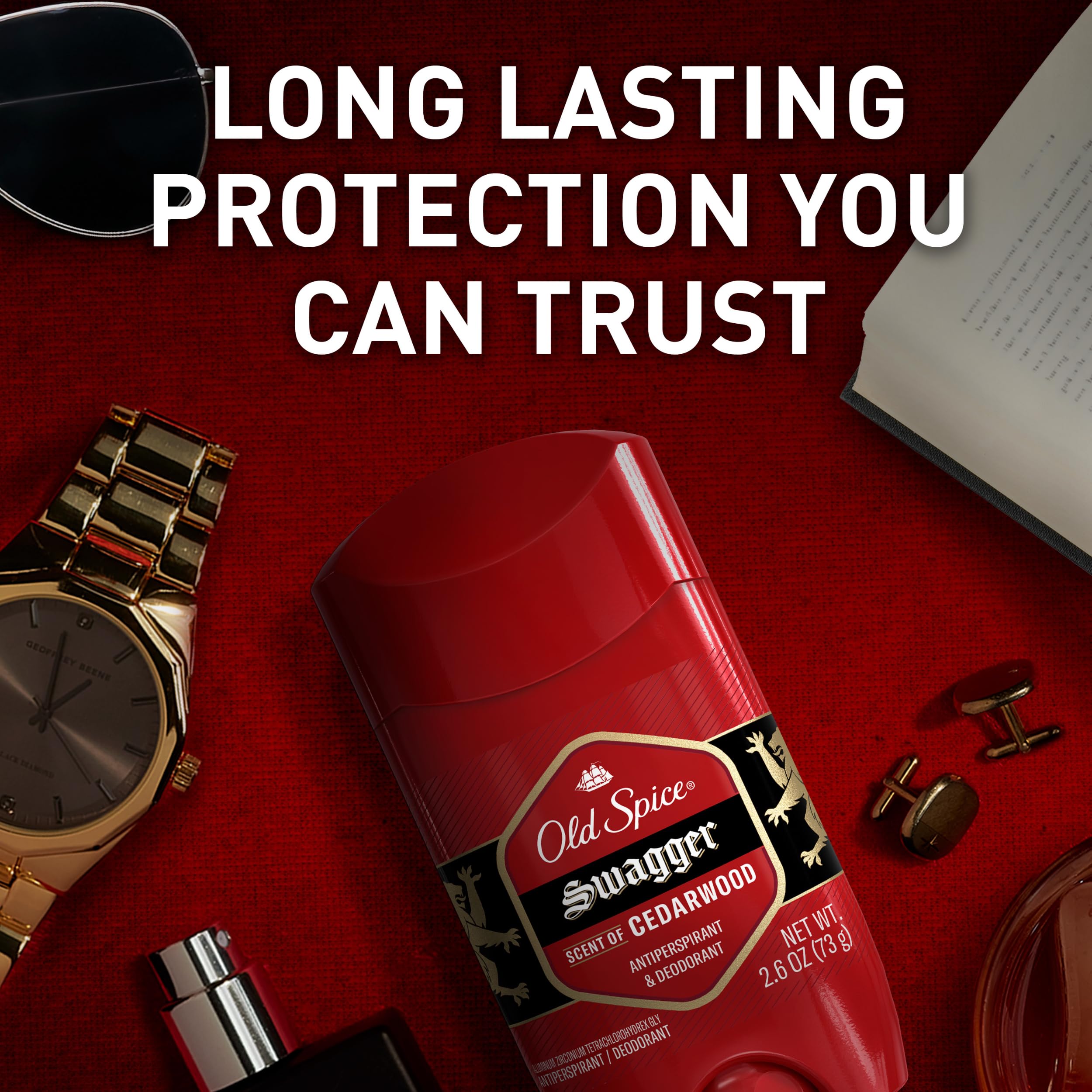 Old Spice Red Zone Collection Invisible Solid Men's Anti-Perspirant and Deodorant, Swagger Scent - 3.4 Oz