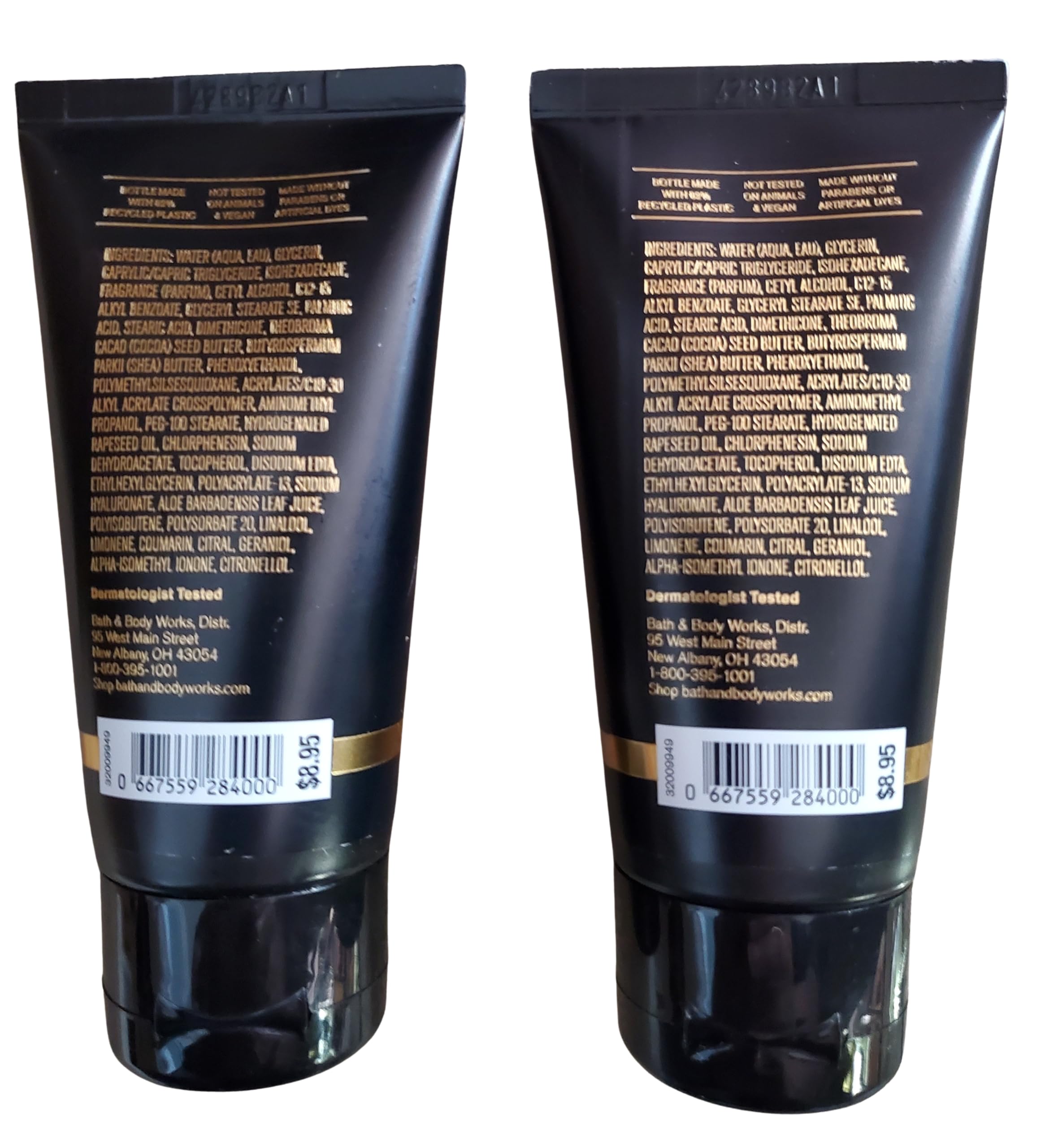 Bath & Body Works Noir Travel Size Ultimate Hydration Body Cream 2.5 Ounces Pack of 2