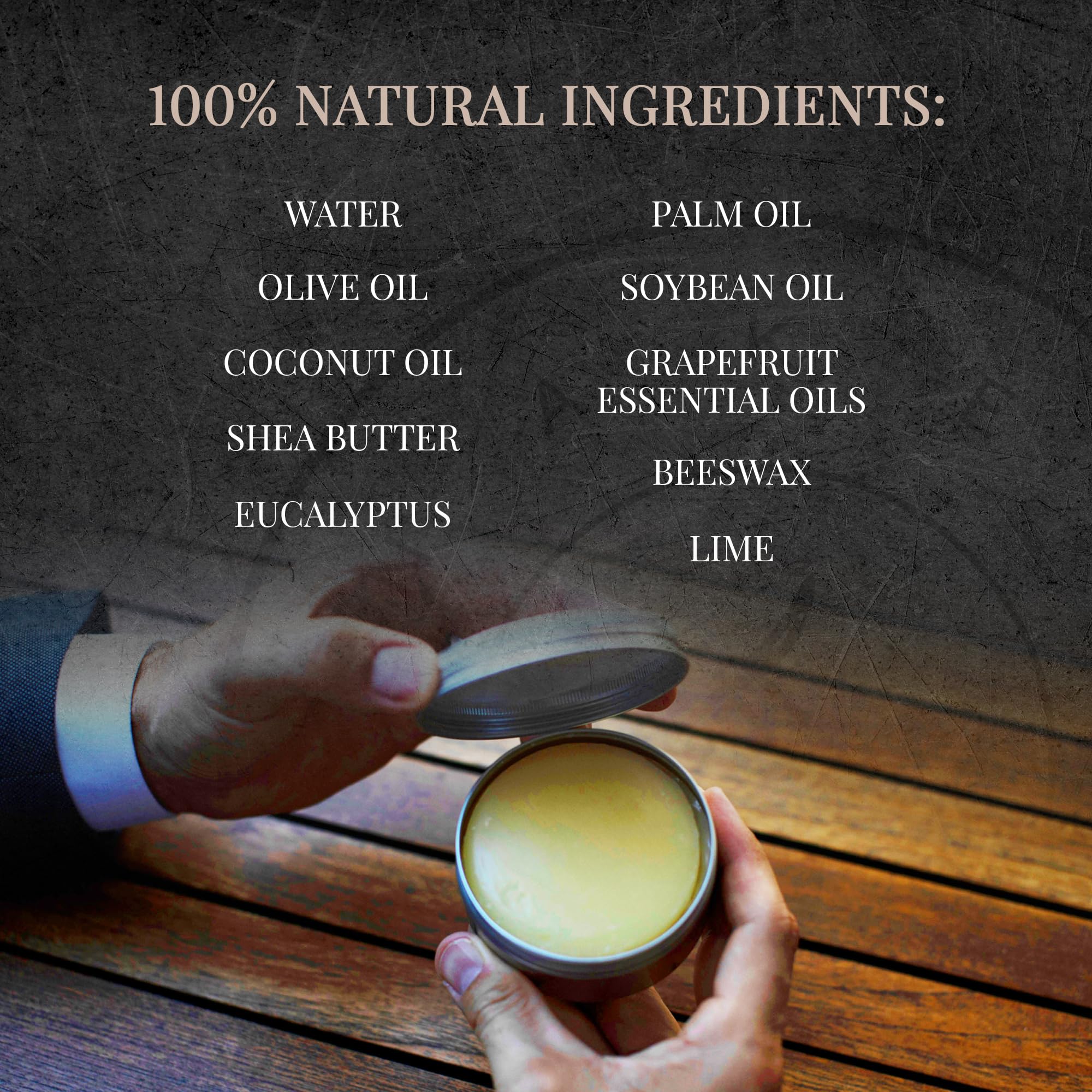 Handmade Natural Organic Shaving Soap - Large Tin 7oz, Creates Rich Creamy Lather. Made With Olive Oil, Coconut Oil, Palm Oil, Shea Butter, Beeswax for Dry Sensitive Skin. Mens Shave Soap Hydrates