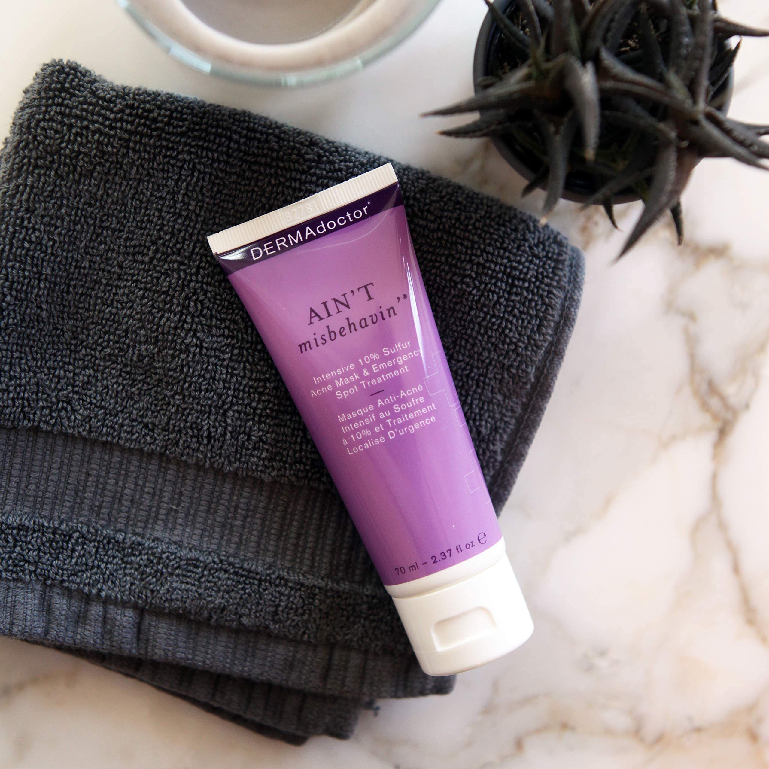 DERMAdoctor Aint Misbehavin Intensive Skin Clarifying Sulfur Acne Mask 70ml/2. 3oz