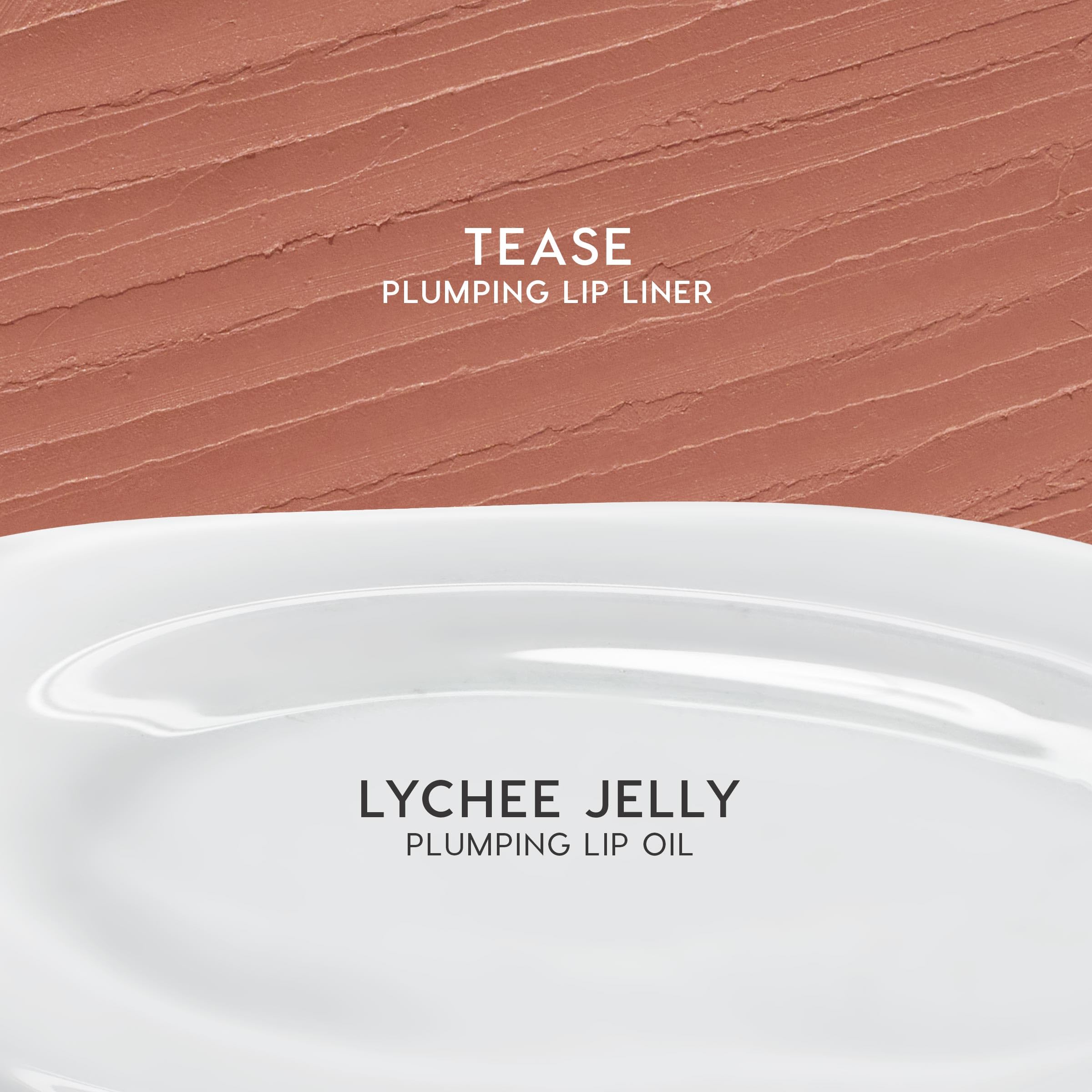 ColourPop Double the Juiciness Plumping Lip Liner & Oil Duo - Non-Sticky Lip Oil & Liner to Plump, Define & Add Shine - Includes Shades Tease & Lychee Jelly (2 Count)