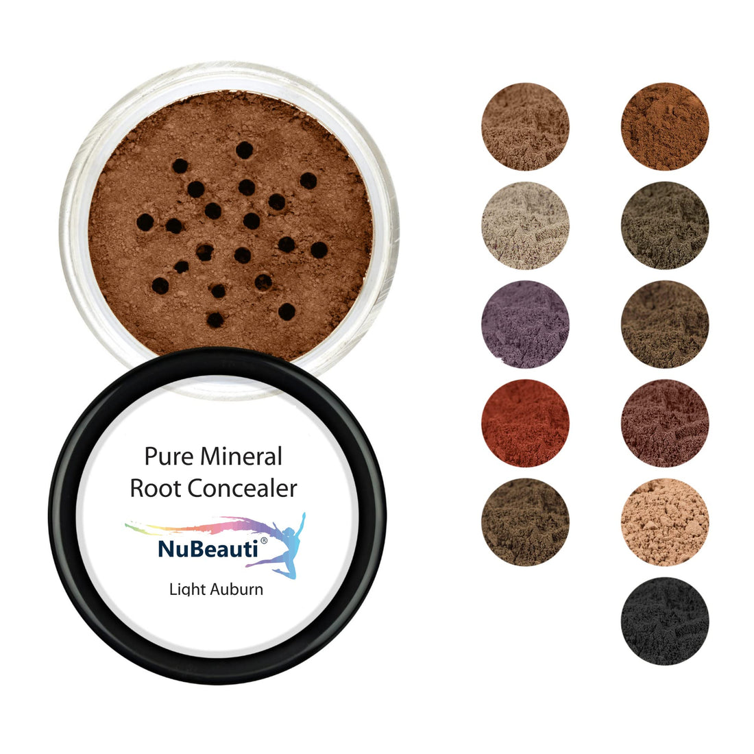 Root Concealer Touch Up Powder | All-Natural Crushed Minerals Without Brush | Fast and Easy Total Gray Hair Cover up For Black | Brown | Auburn and Blonde Hair .32 ounce (Without Brush, Darkest Brown)