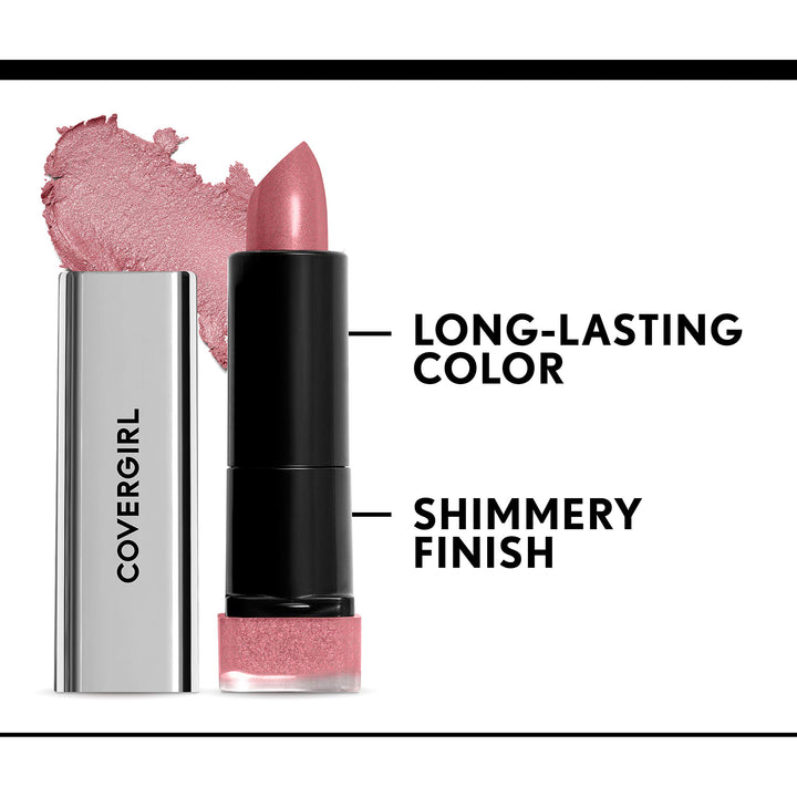 COVERGIRL Exhibitionist Lipstick Metallic, Flushed 505, 0.123 Ounce