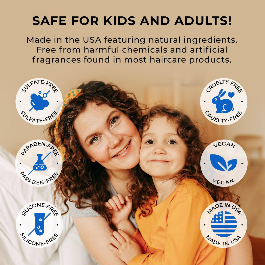 Deep Curl Conditioner | for Adults & Kids | Natural and Organic Ingredients | Featuring Argan Oil | Artificial Fragrance Free | Leave in or Wash Out | 8 Fl Oz