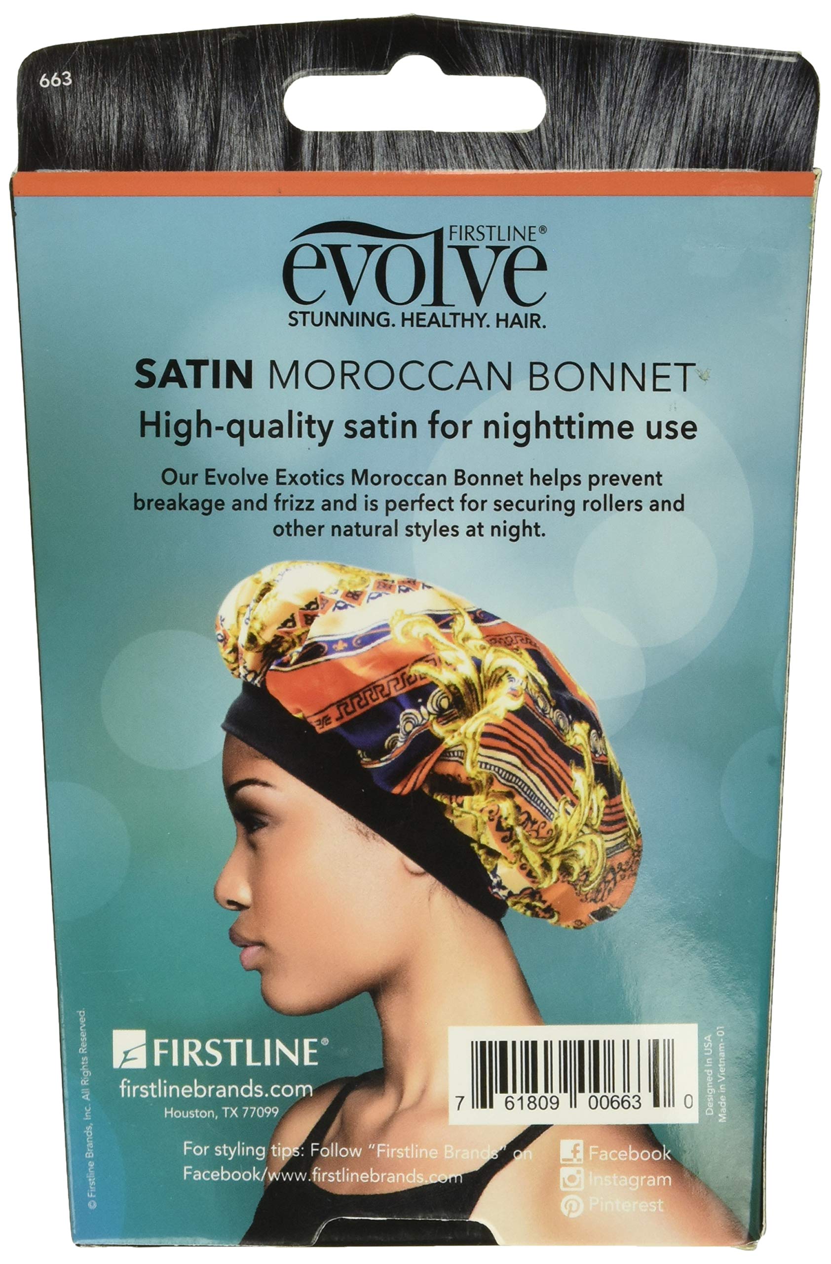 Evolve Exotics Satin Bonnet Moroccan