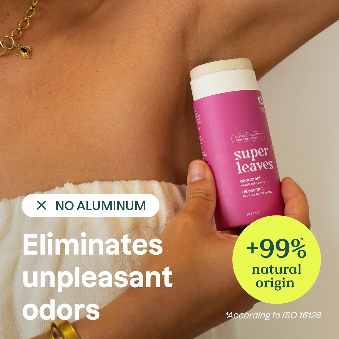 ATTITUDE Plastic-Free Natural Deodorant, Biodegradable Cardboard Tube, Aluminum-Free and Hypoallergenic, 3 Oz Packaging May Vary 11997, White Tea Leaves, 1 Count