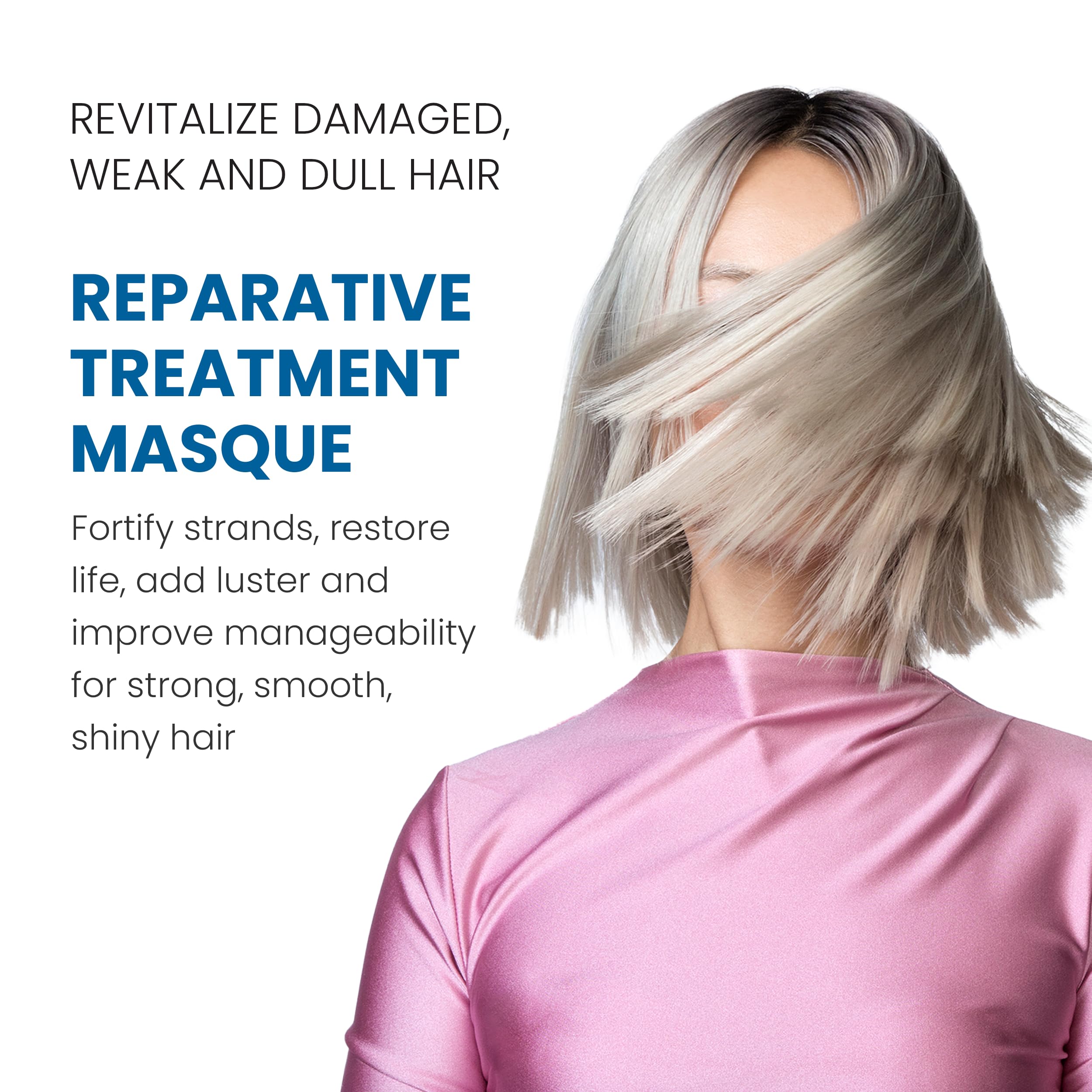 ALOXXI Repair Hair Mask for Color-Treated Hair - Hair Treatment Mask with Keratin & Peptides - Deep Treatment Masque for Dull & Damaged Hair, 6.8Fl Oz