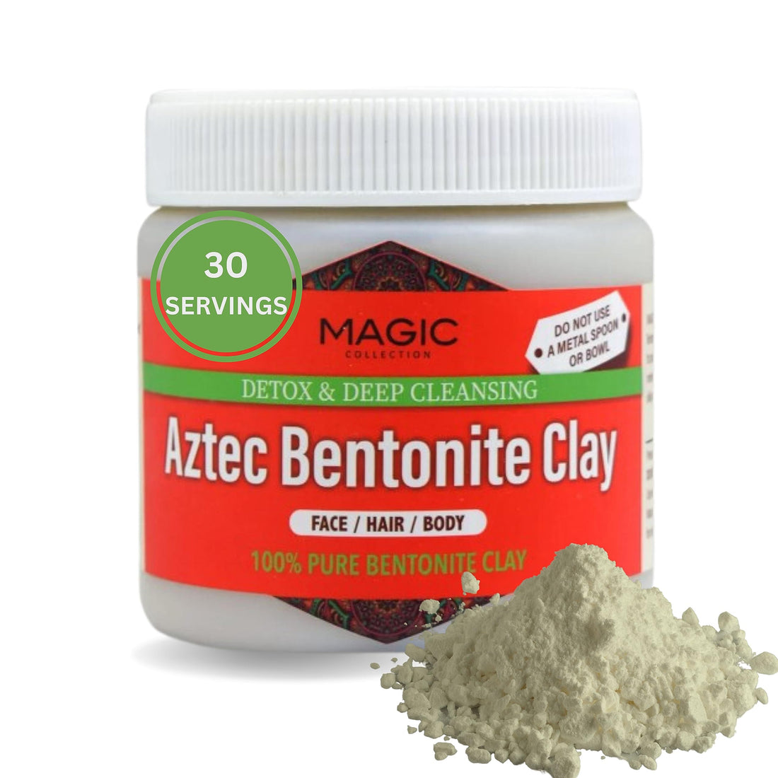 Aztec Bentonite Clay - Detox & Deep Cleansing