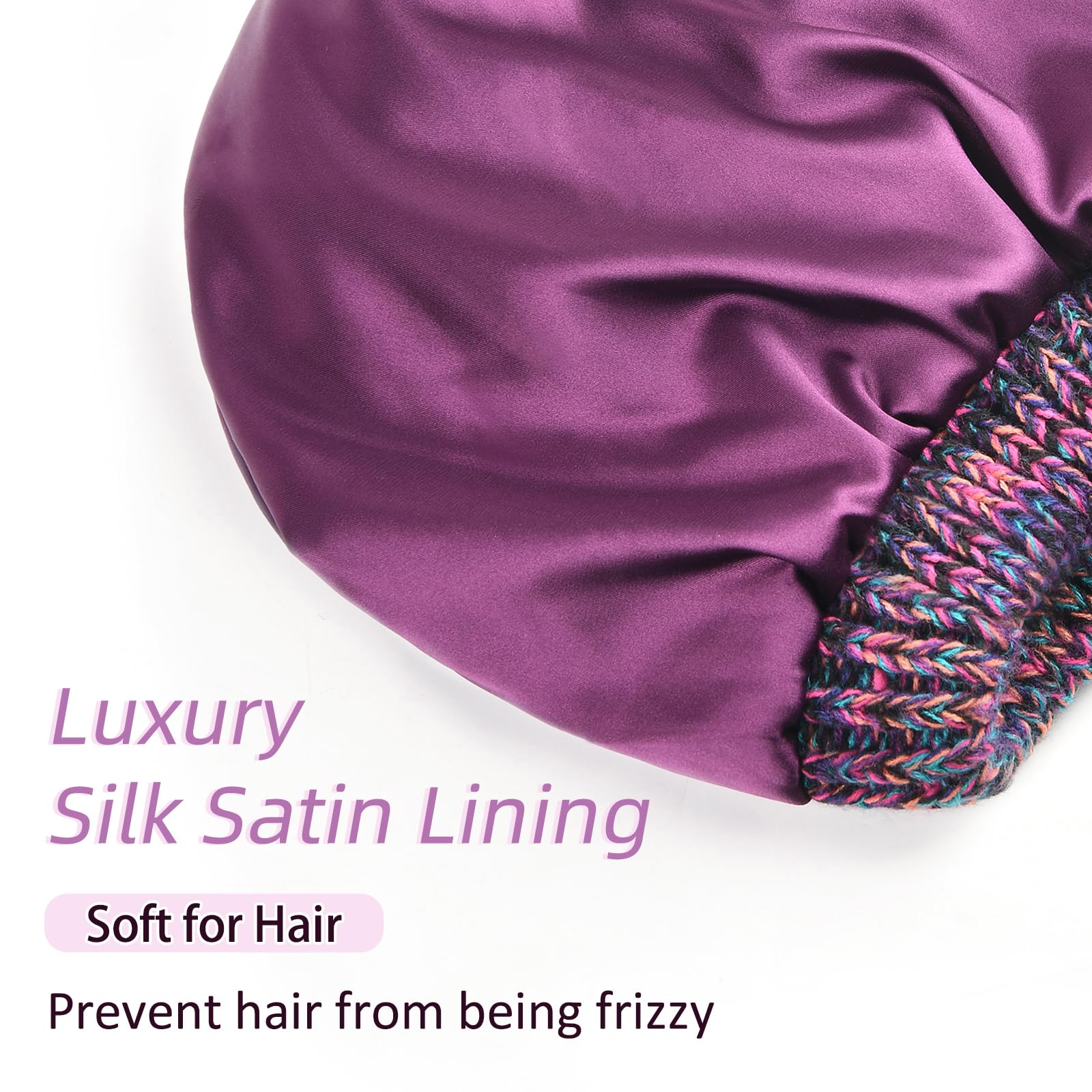 YANIBEST Winter Hats for Women 2023 Slouchy Satin Linned Beanie for Women Soft Stretch Warm Skull Ski Cap Beanies