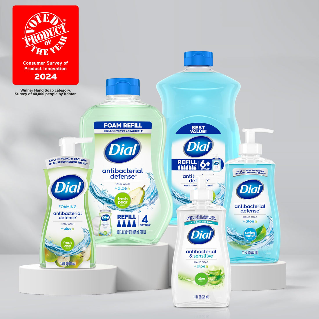 Dial Complete Antibac Foaming Hand Wash, Fresh pear-7.5 oz