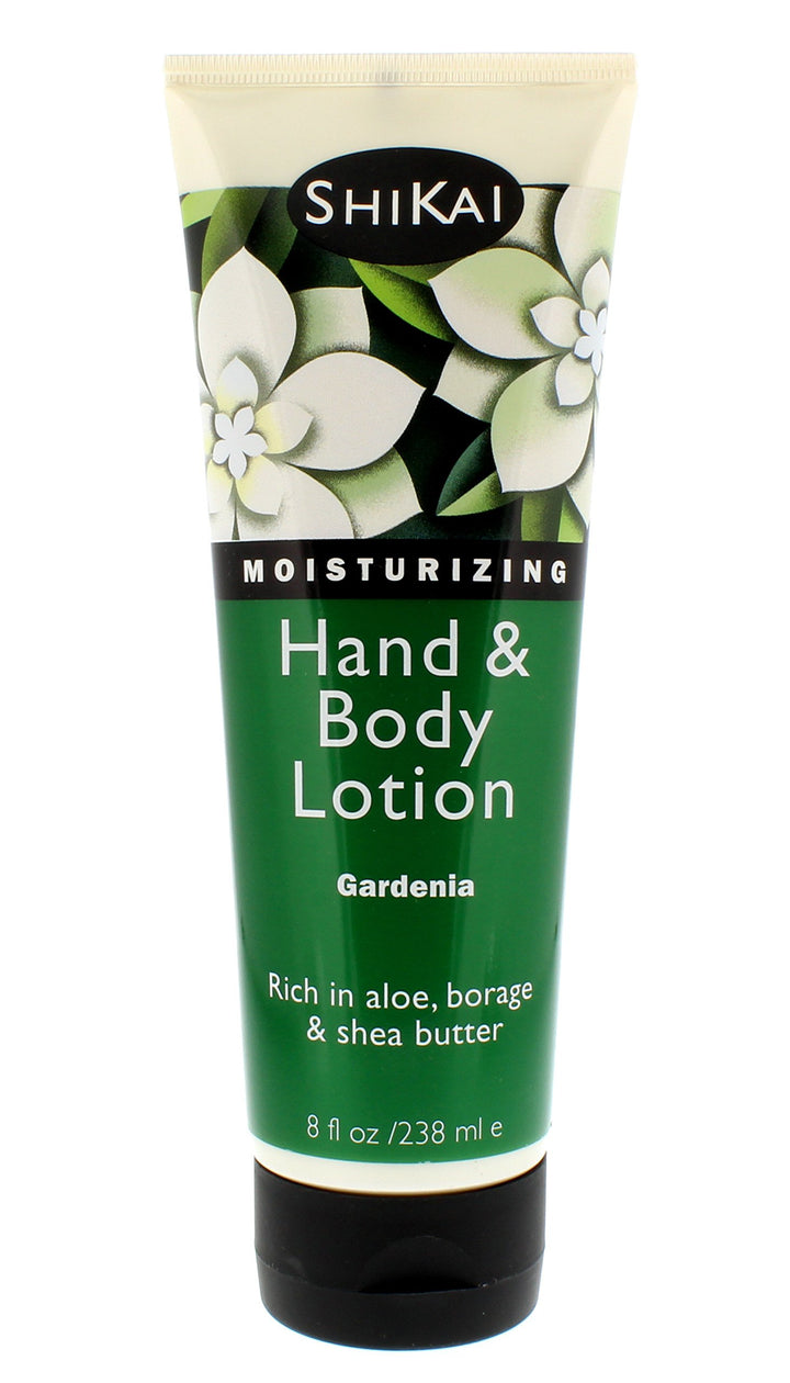 Shikai - Natural Moisturizing Hand & Body Lotion, Softens & Moisturizes with Aloe, Borage and Shea Butter (Gardenia, 8 Ounce, Pack of 3)