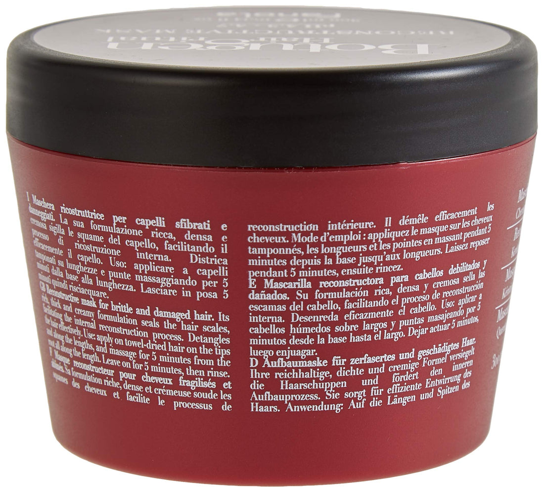 Fanola Botugen Botolife Mask Ph 4.5 Reconstructive Mask with Botolife, Keratin and Hyaluronic Acid for Brittle and Damaged Hair 300ML