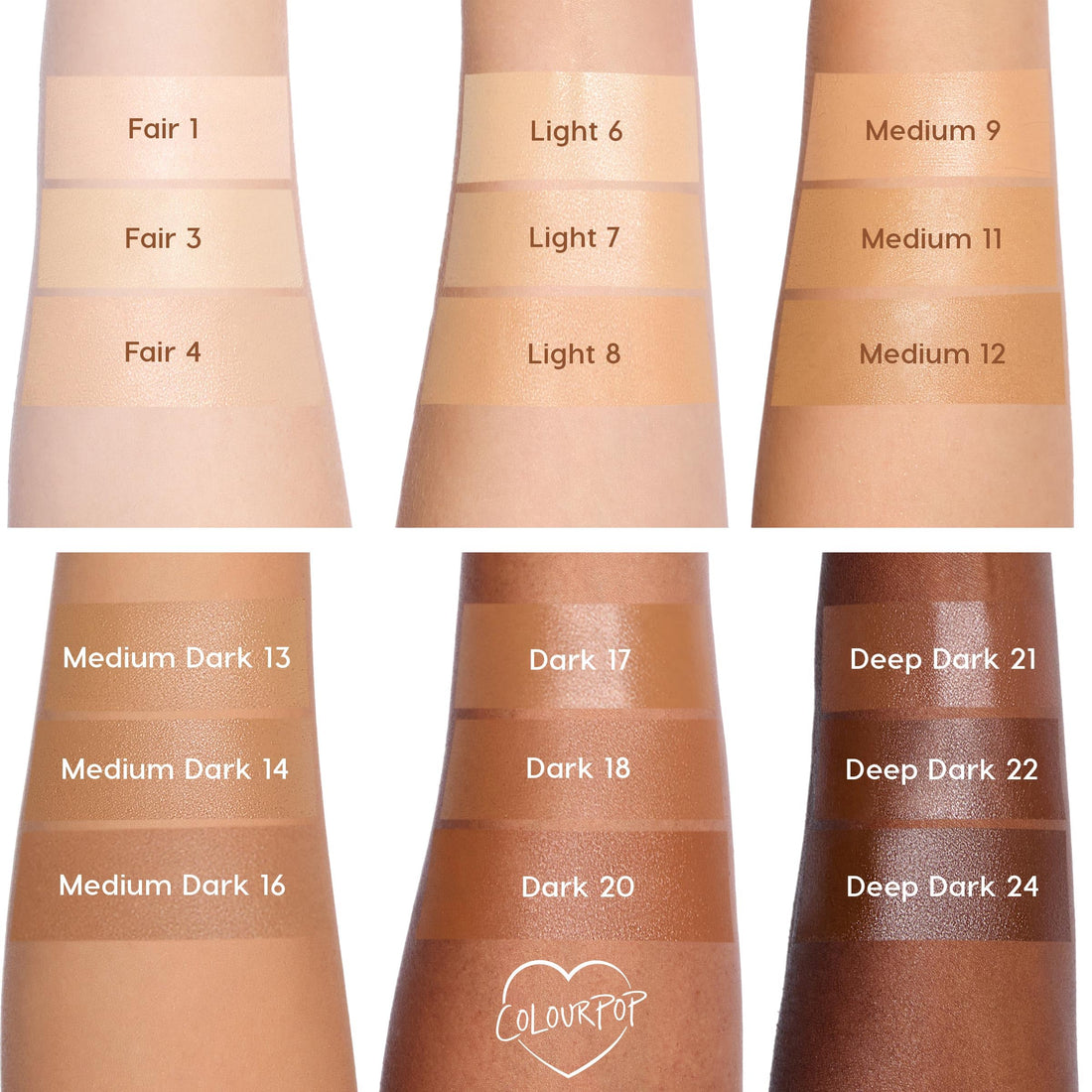 ColourPop Pretty Fresh Tinted Foundation Stick - Balm to Cream Foundation with Light to Medium Coverage - Infused with Hydrating Hyaluronic Acid, Peptides & Niacinamide - Medium 12 (0.29 oz)