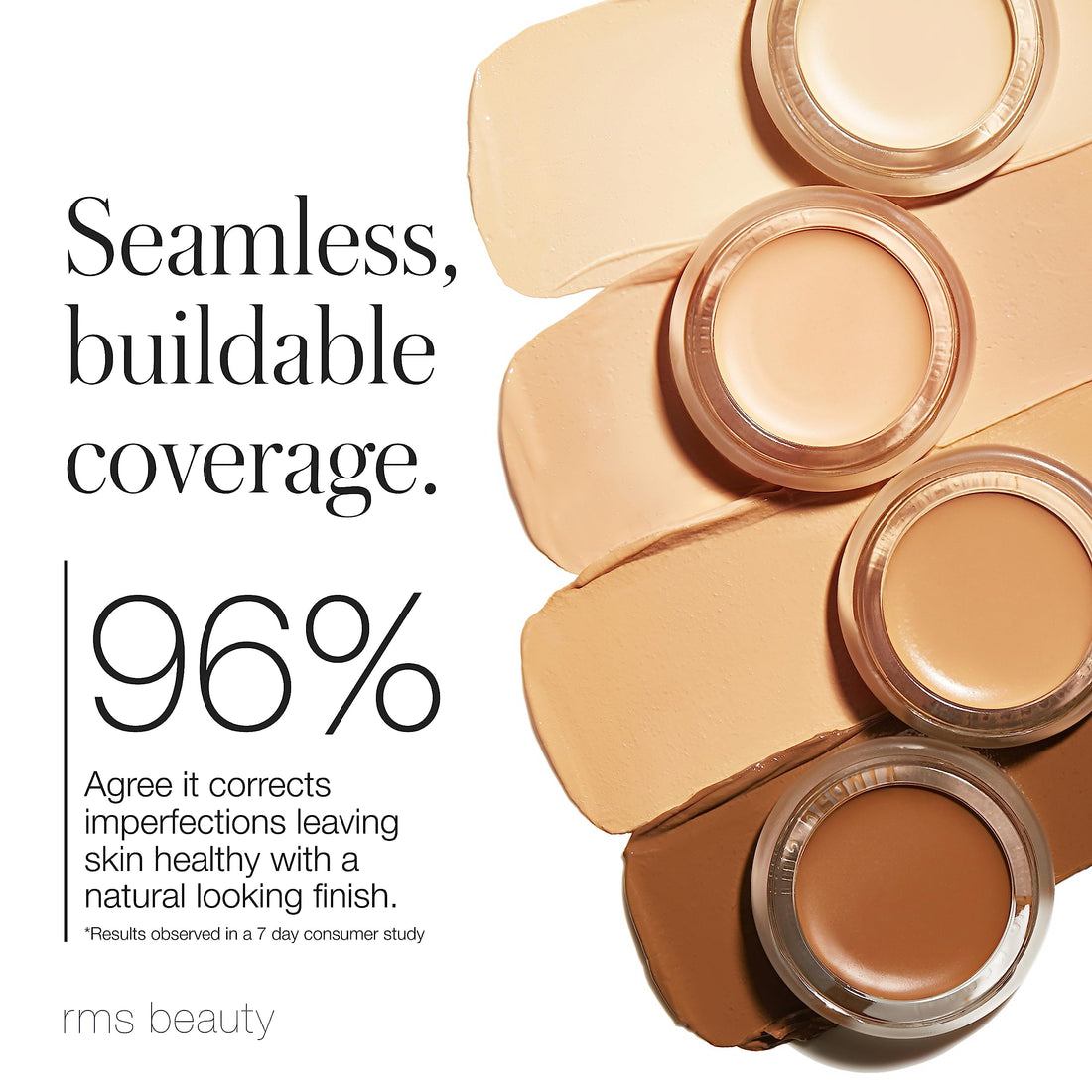RMS Beauty ââ‚¬Å“Unââ‚¬Â Cover-Up Concealer - Organic Cream Concealer & Foundation, Hydrating Face Makeup for Healthy Looking Skin - No.33.5 (0.2 Ounce)