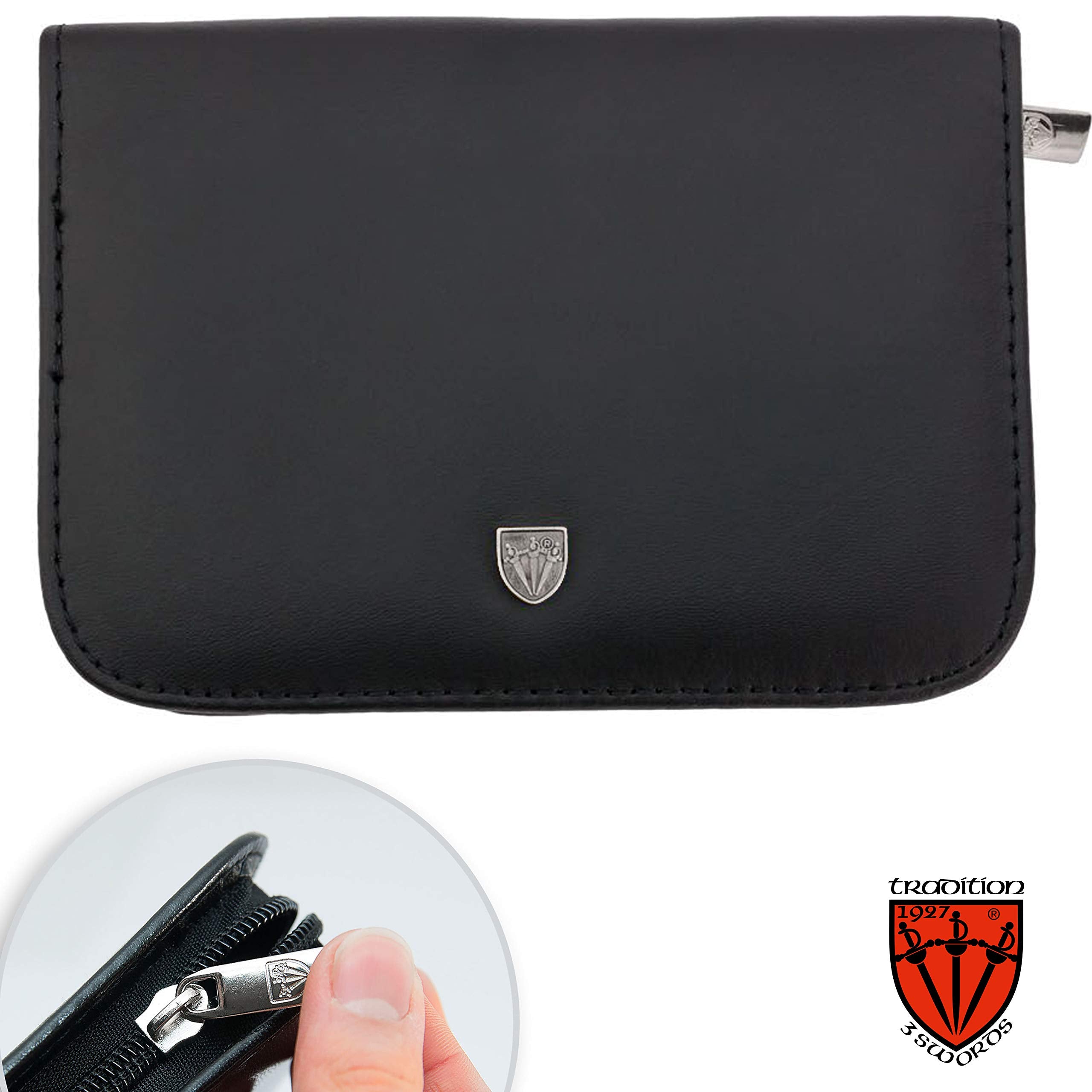 THREE SWORDS | Exclusive 10-Piece MANICURE - PEDICURE - GROOMING - NAIL CARE set / kit / case | basic-standard quality (001672)