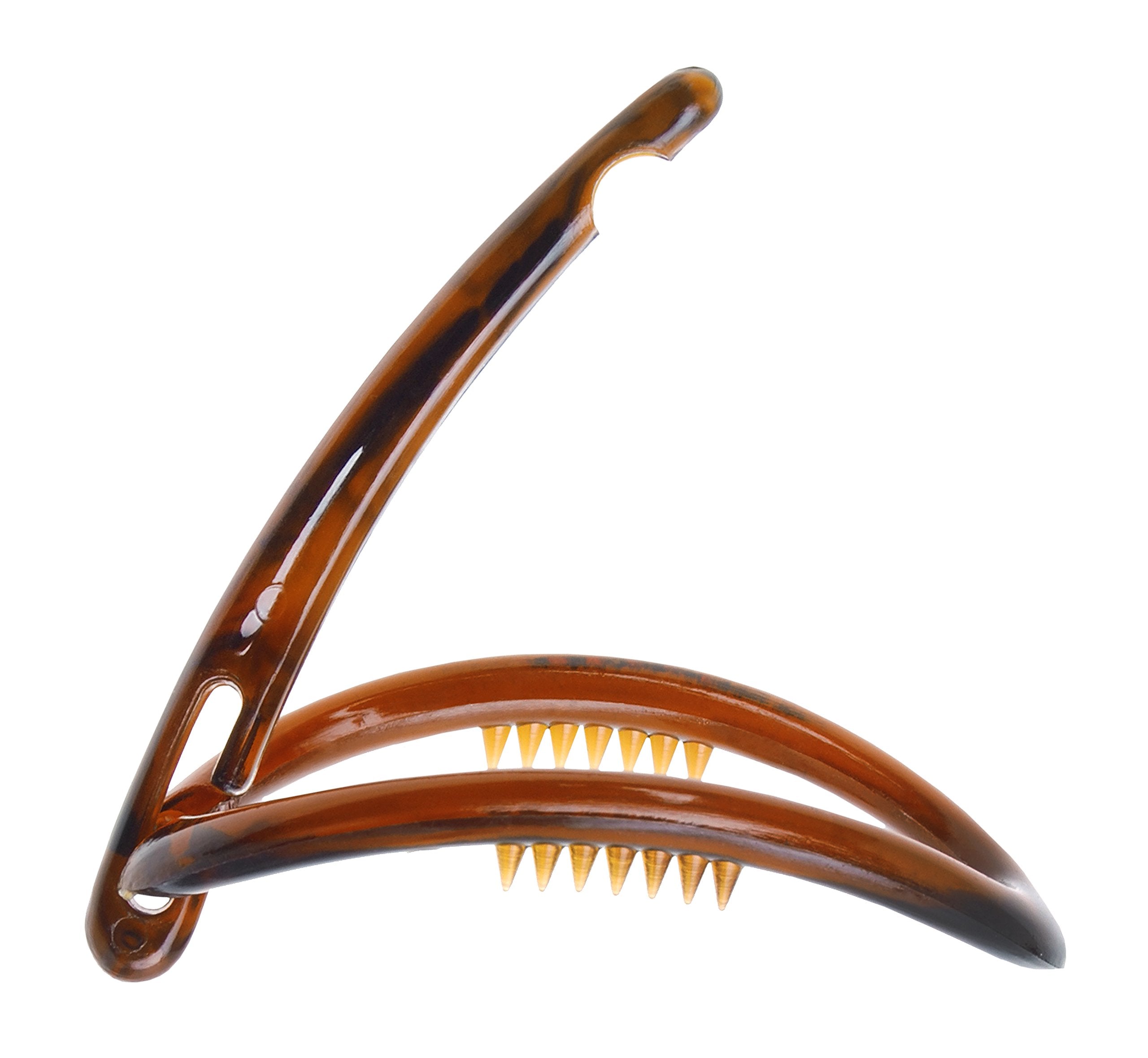 L. Erickson Cutout Oval & Under Slide Barrette - Tortoise