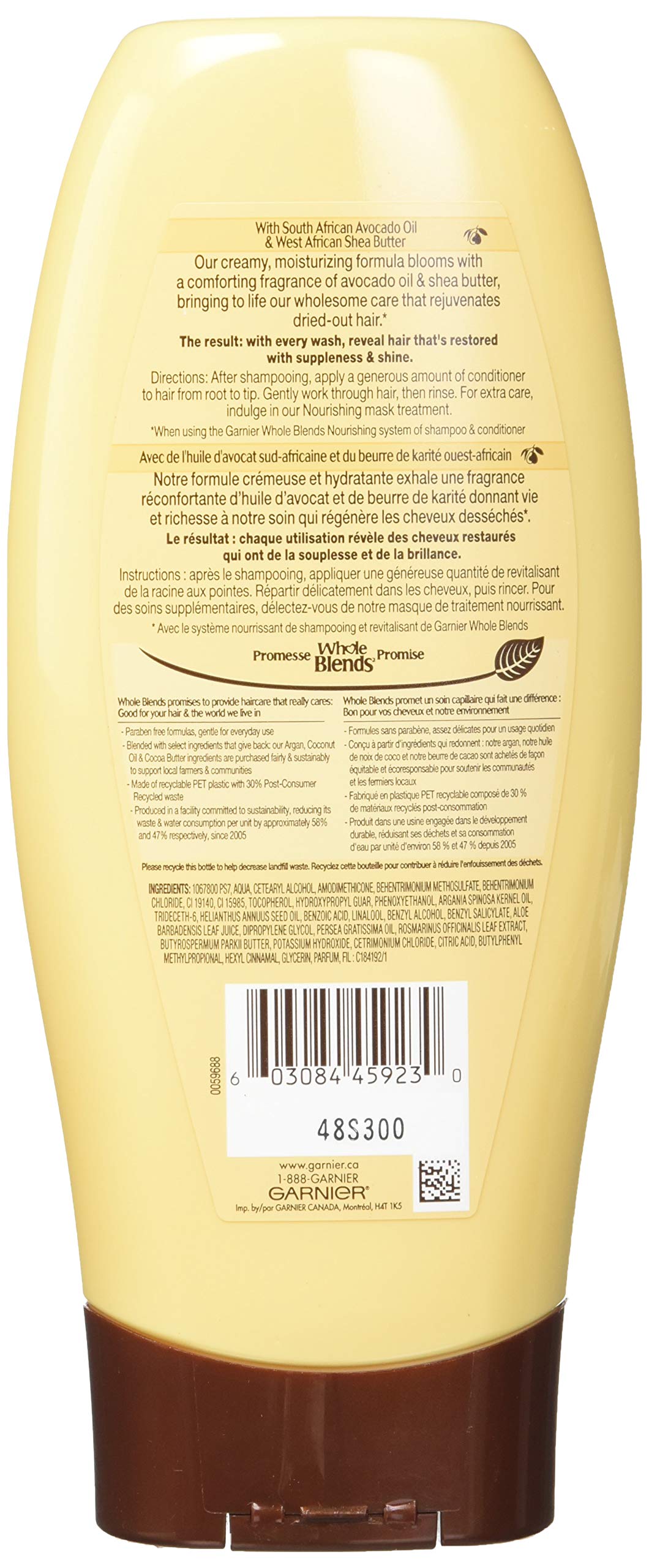 Garnier Whole Blends Conditioner with Avocado Oil & Shea Butter Extracts, 12.5 fl. oz.