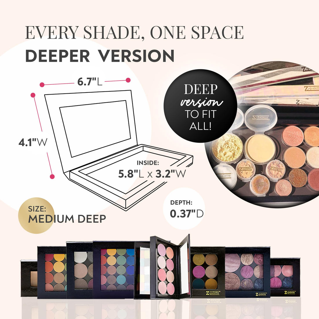 Z Palette Medium Black, 1 Count