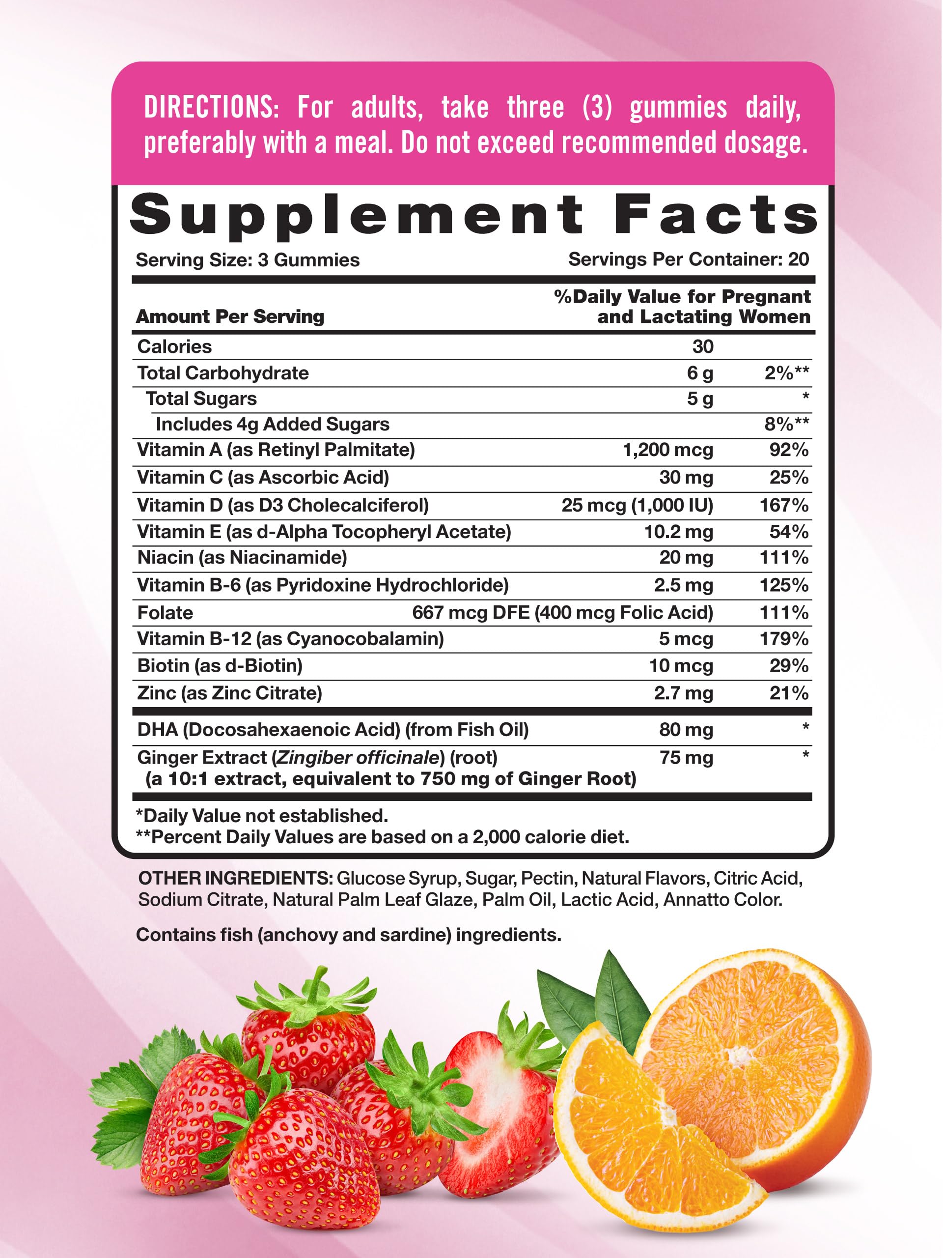 Nature's Truth Prenatal Multivitamin Gummies | with DHA & Folic Acid | 60 Count | Fruit Flavor | Non-GMO & Gluten Free Supplement