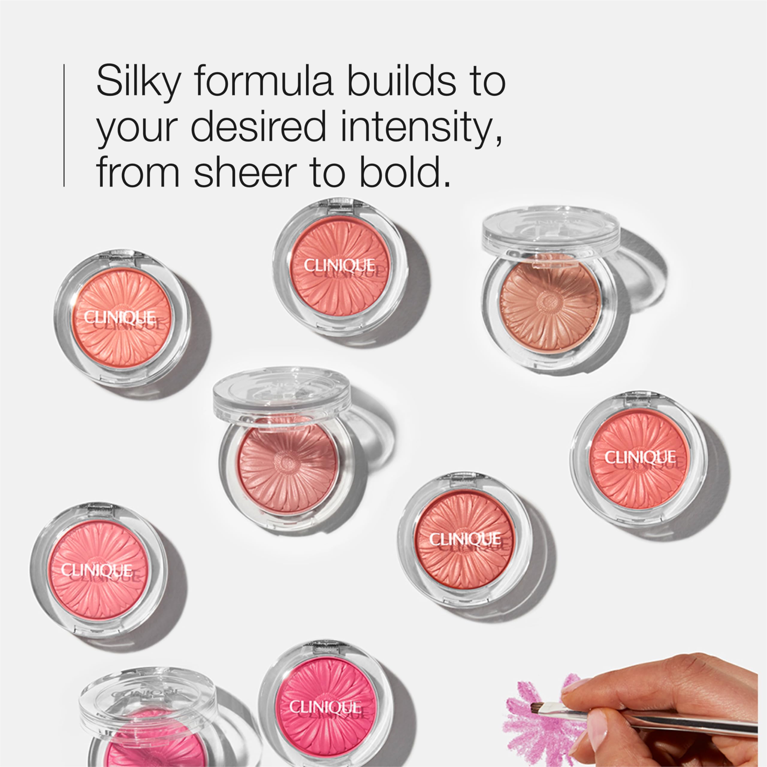 Clinique Cheek Pop Blush | Long Lasting, Buildable + Vibrant, Yet Natural-Looking Color, Black Honey Pop, 0.12 Ounce