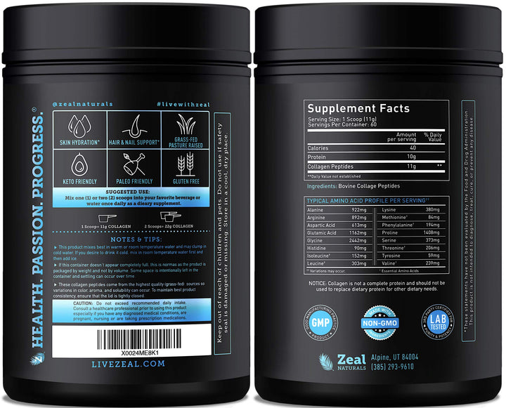 Pure Collagen Peptides Powder (60 Serv.)