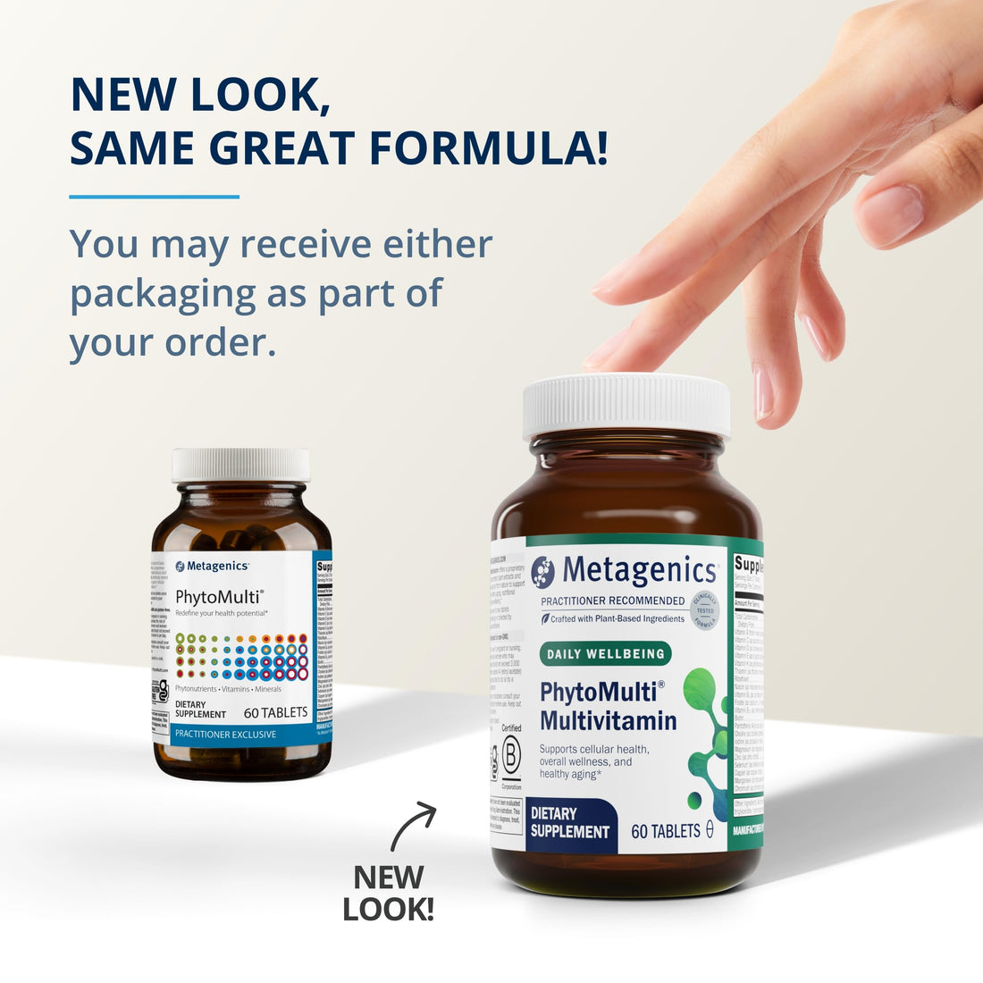 Metagenics PhytoMulti Multivitamin Without Iron - Daily Multivitamin for Overall Health & Aging - 20+ Essential Vitamins & Minerals - with Vitamin B6, Lutein, Zeaxanthin & More - 60 Tablets