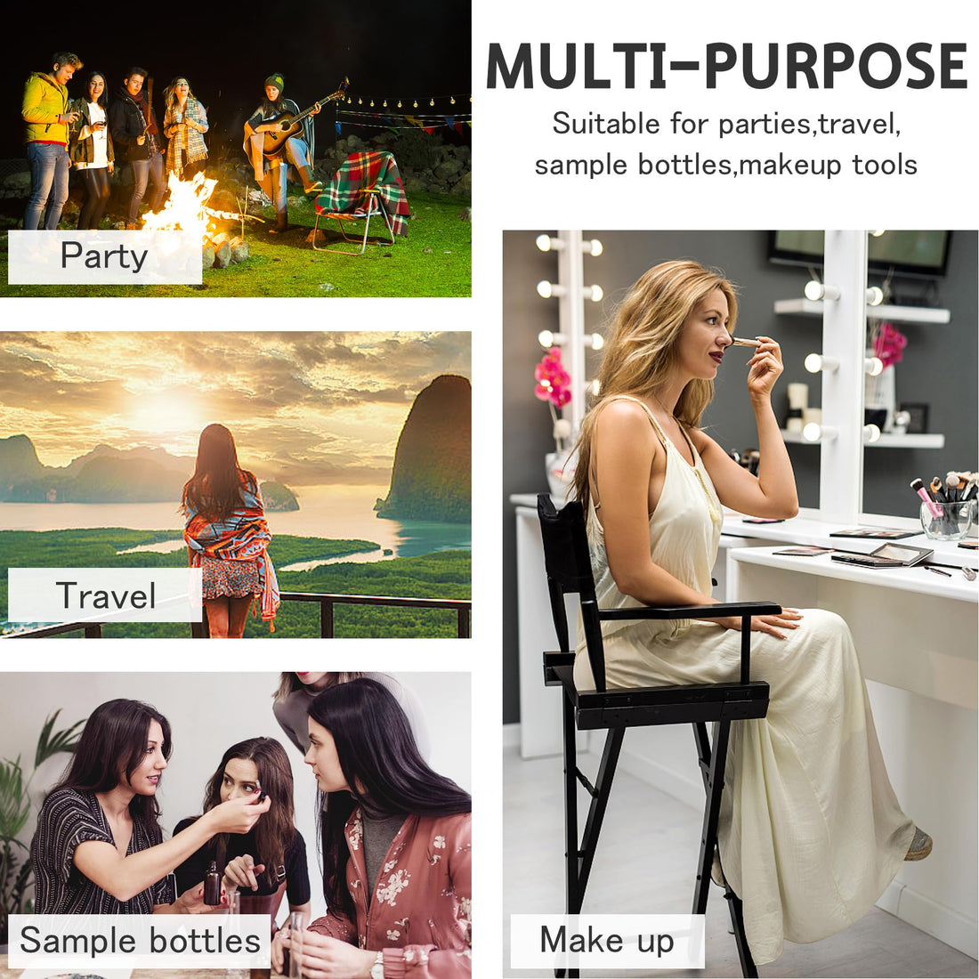 Csdtylh Mini Spray Bottle 105PCS 5ML Clear Glass Perfume Bottles Refillable Fine Mist Spray Bottles Empty Fragrance Sample Spray Containers Cosmetics Atomizer for Cleaning,Travel,Essential Oils