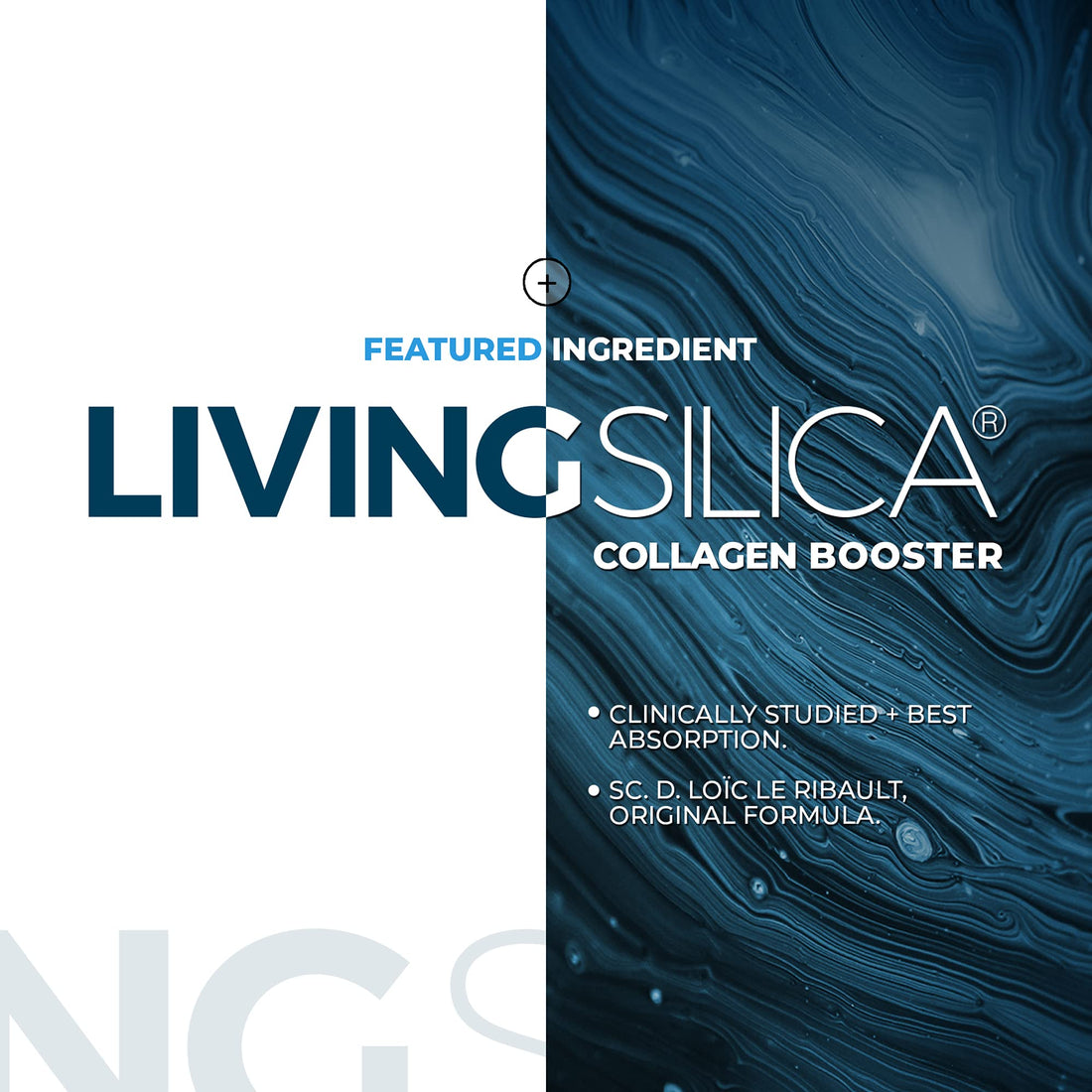 Living Silica Collagen Booster Capsules | Ultra High Absorption | Supports Healthy Collagen and Elastin Production for Joint & Bone Support, Glowing Skin, Strong Hair & Nails (120 Count)