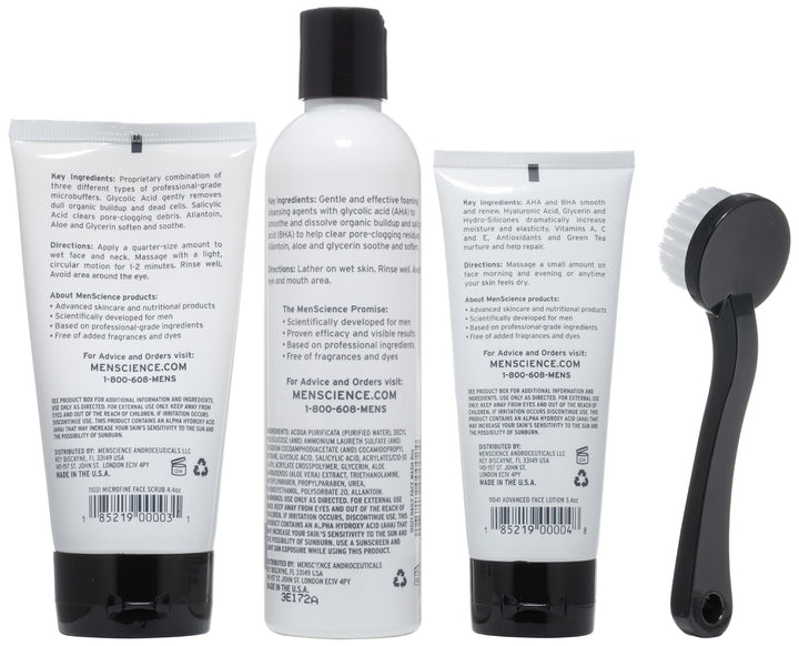 MenScience Androceuticals Daily Face Kit