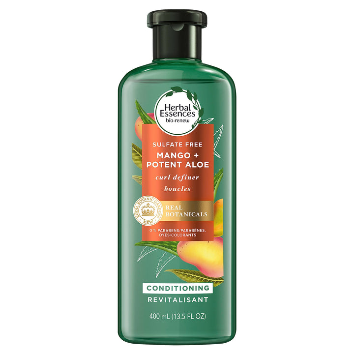 Herbal Essences Bio: Renew Potent Aloe + Mango Conditioner for Curly Hair 13.5 Fl Oz, 5.523 Fl Oz