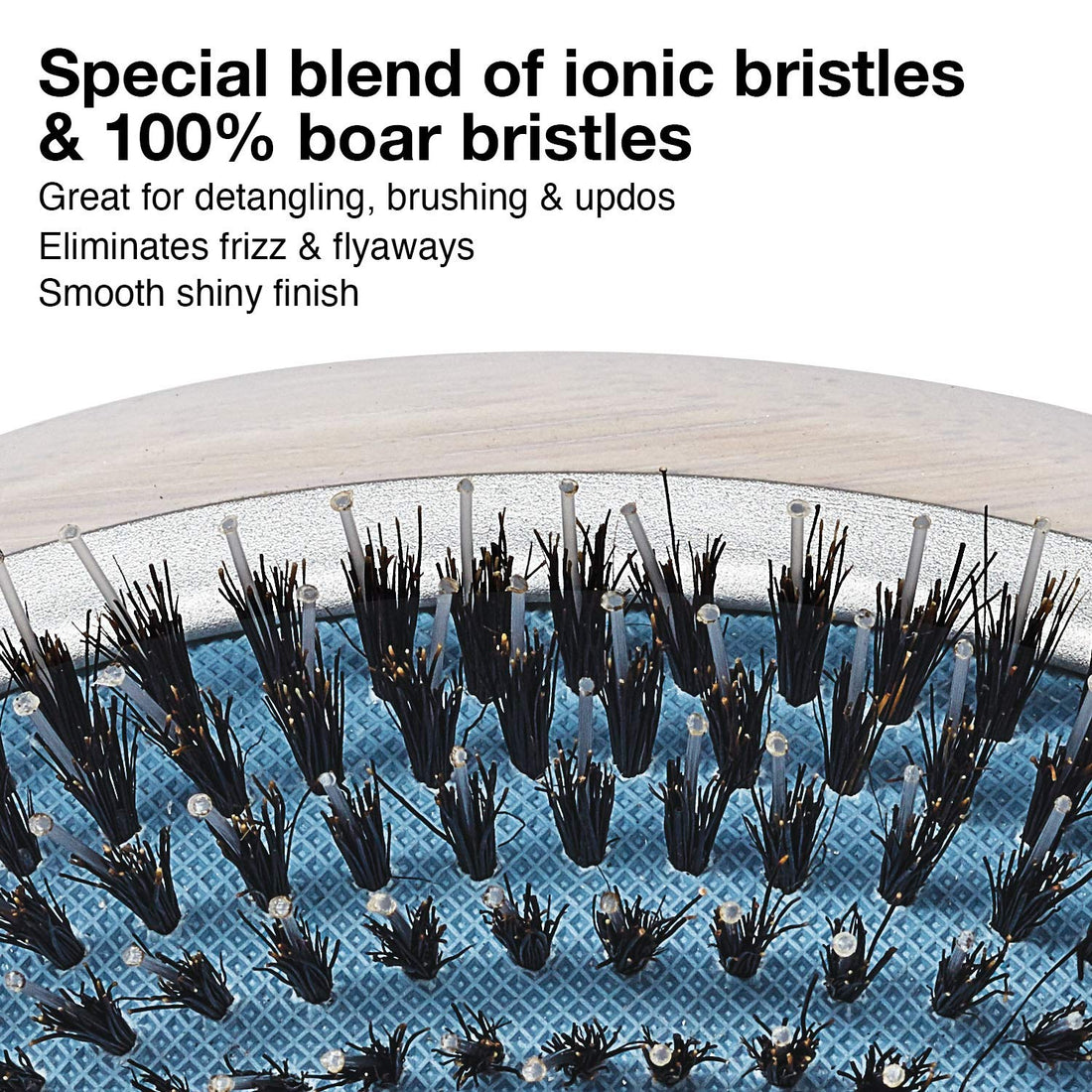 Olivia Garden EcoHair Paddle Bamboo Hair Brush, EH-CO, Combo