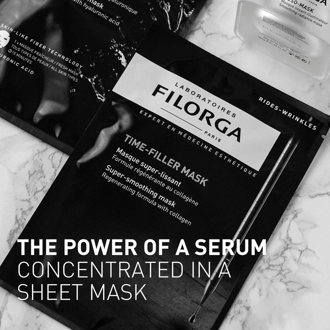 Filorga Time-Filler Super Smoothing Black Mask for Unisex - 0.811 oz Mask