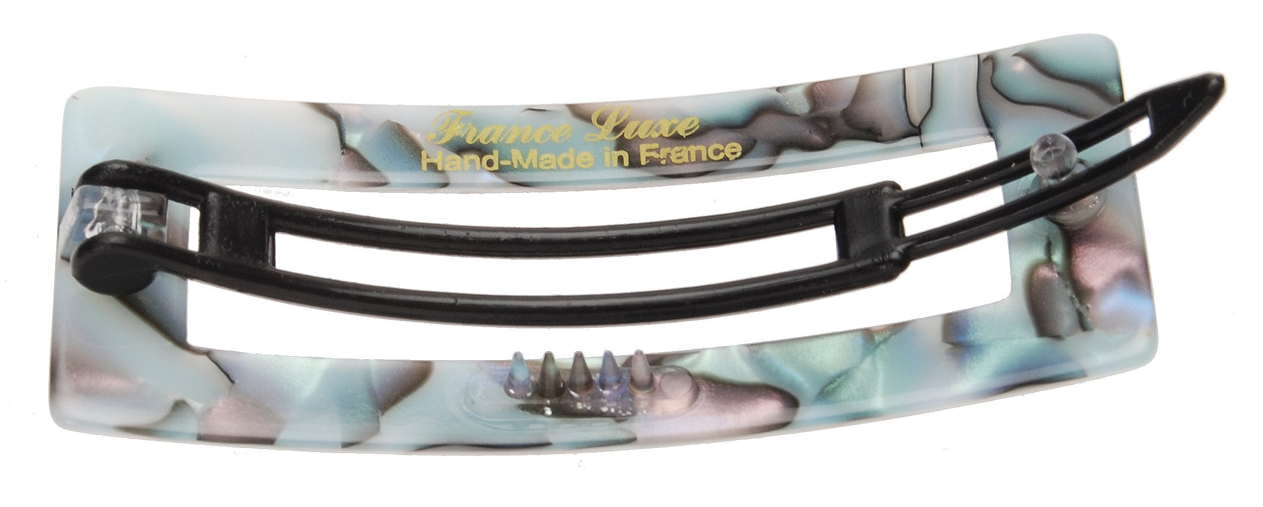 South Sea : France Luxe Cutout Rectangle Plastic Tige Boule Barrette - South Sea