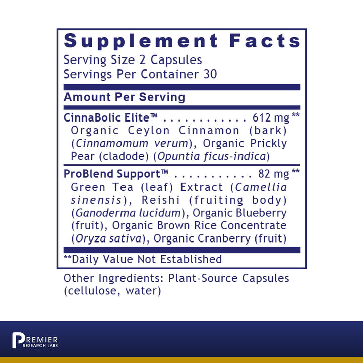 Premier Research Labs PancreVen - Pancreas Support, Pancreas Supplement, Cinnamon Supplements with Organic Ceylon Cinnamon & Prickly Pear to Aid Pancreas Health - 120 Vegetarian Capsules
