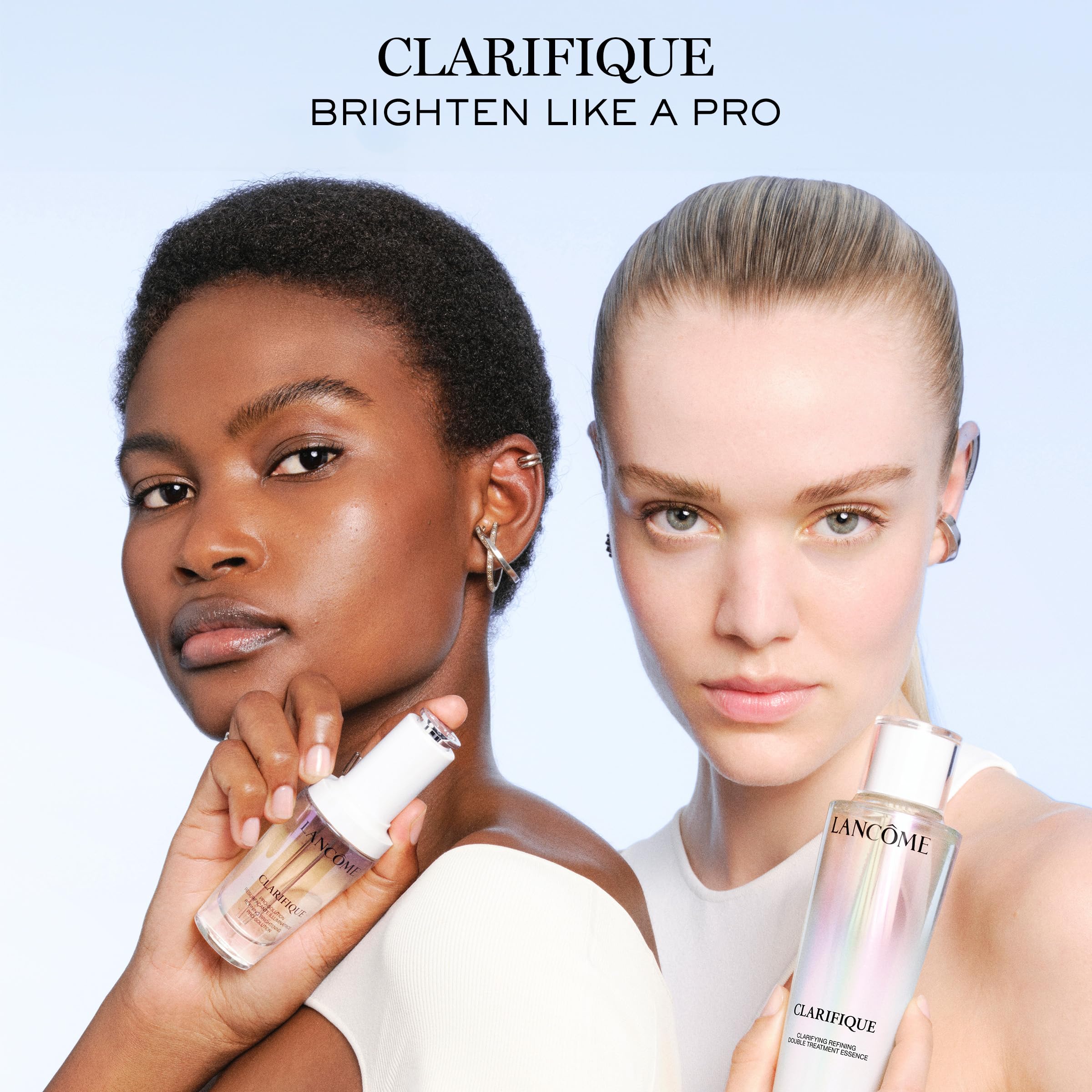 Lancôme Clarifique Double Treatment Essence - Exfoliating, Brightening & Soothing Facial Essence - with Salycilic, Glycolic & Lactic Acids - Improves Skin Radiance, Skin Tone Evenness & Hydration