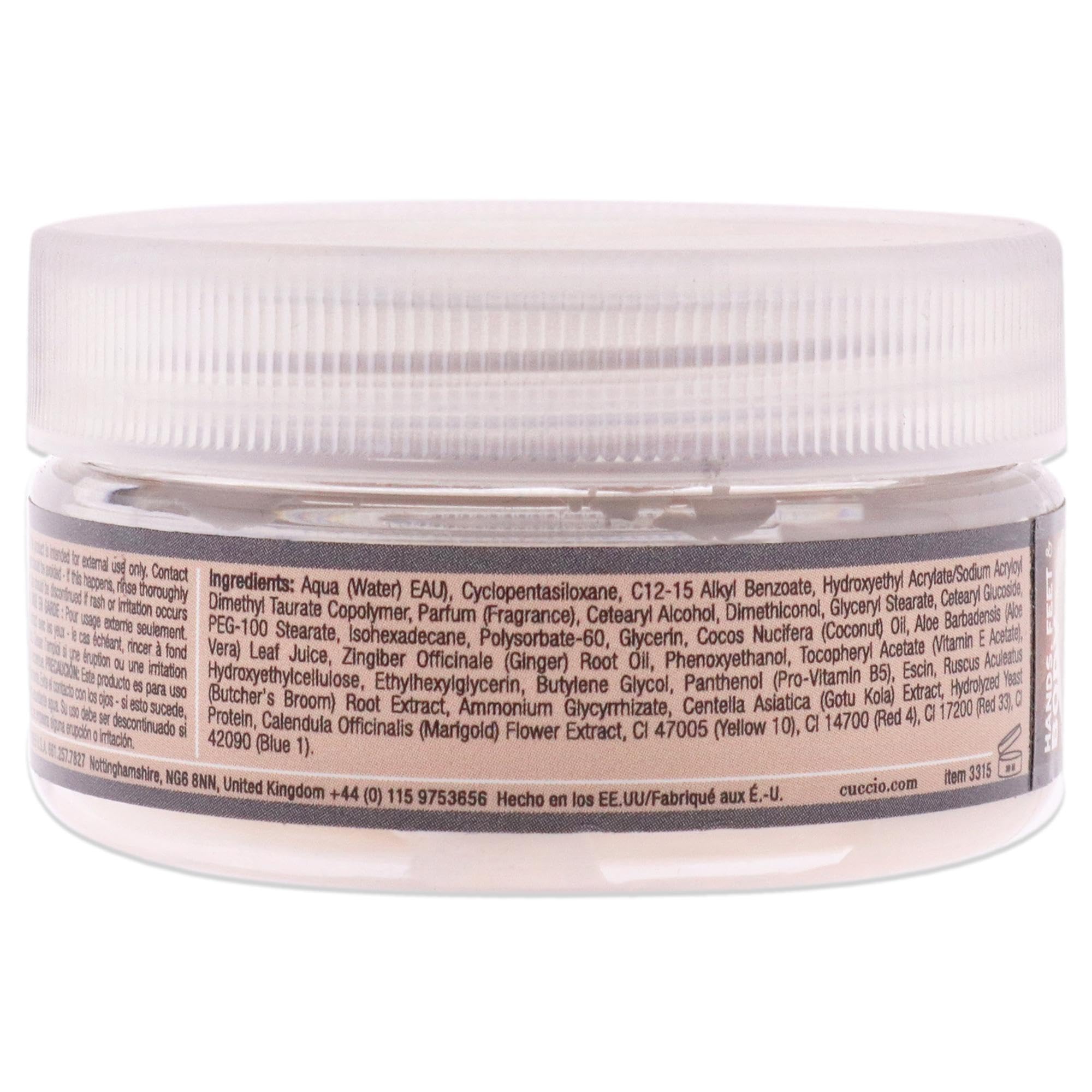 Cuccio Coconut & White Ginger Baby Butter 1.5Oz 6 Piece Tower