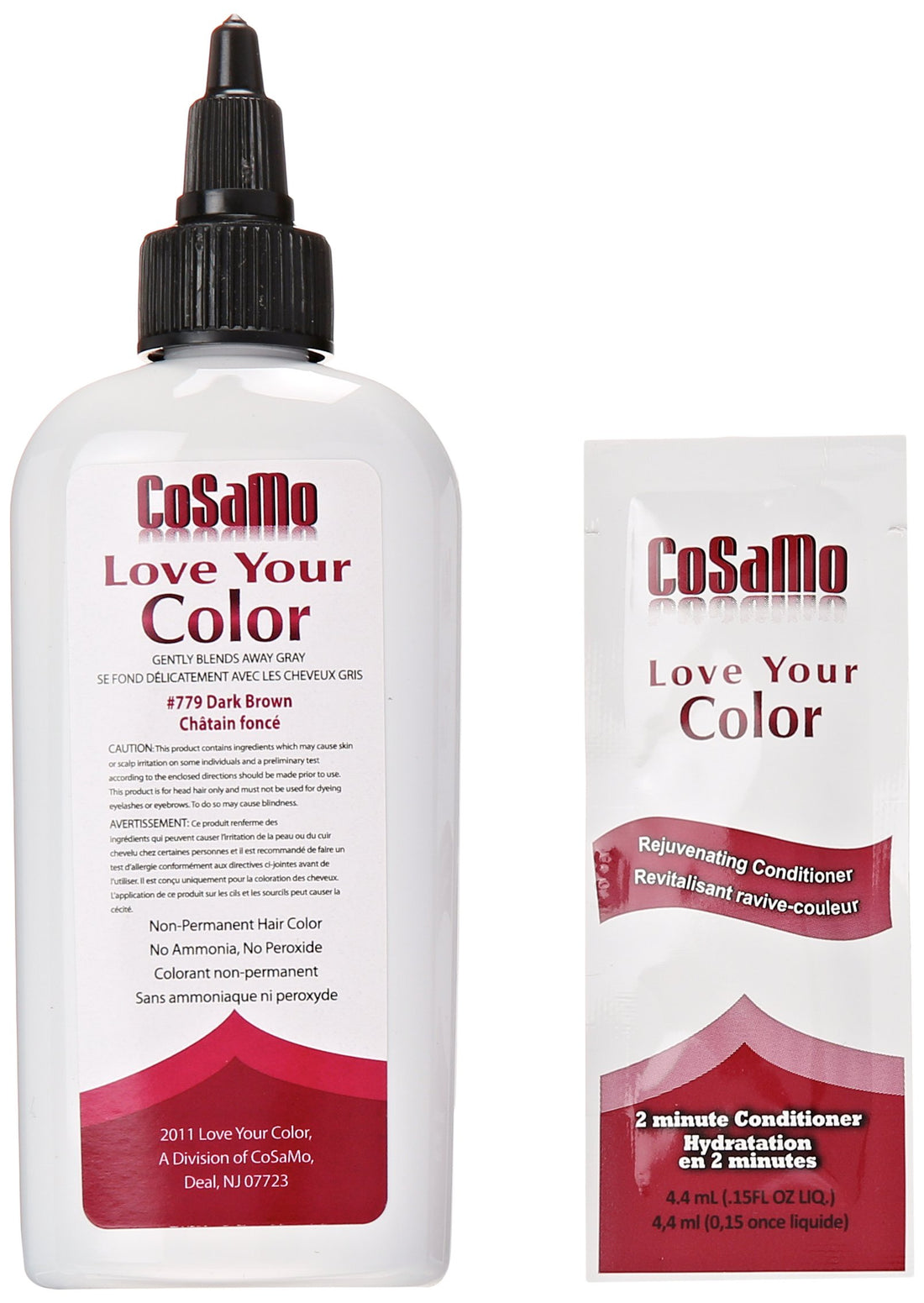 Cosamo Hair Color, Dark Brown 3 oz by Love Your Color