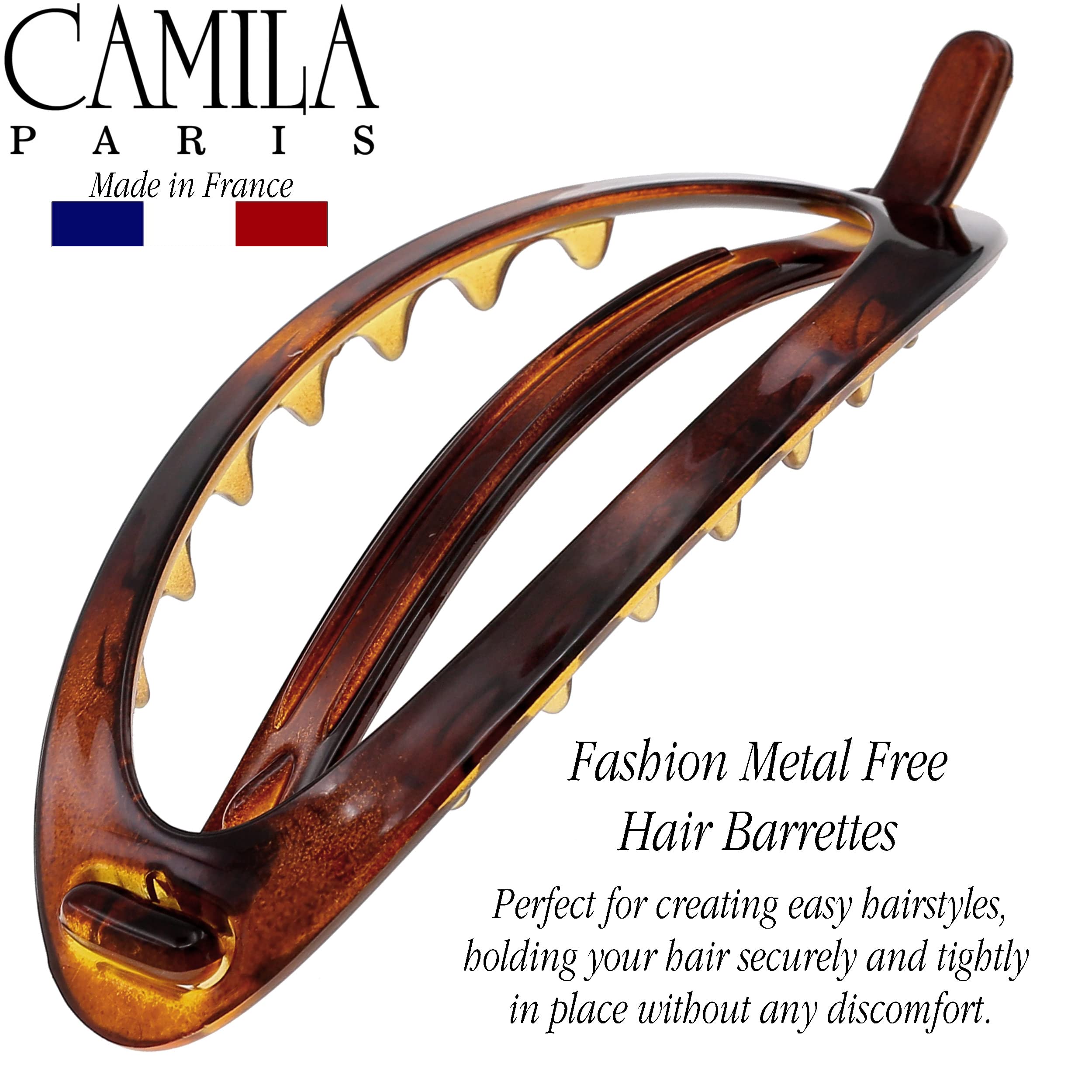 Cp2315, Barrette, Ponytail Holder Large Tortiose Shell