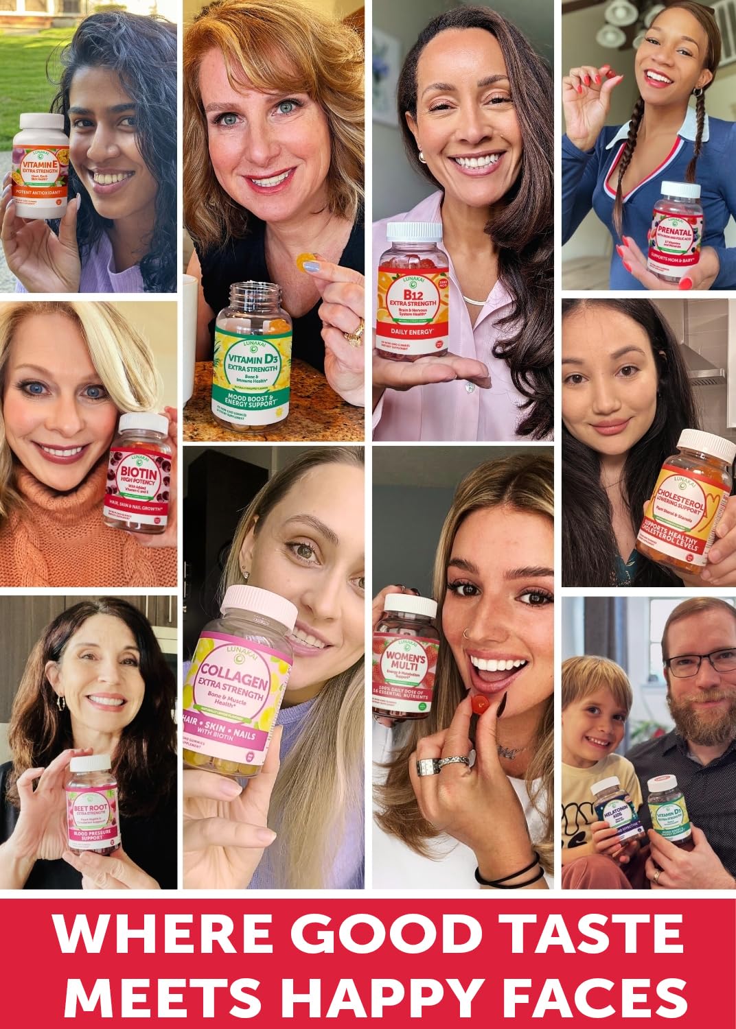 Lunakai USA Made Prenatal Vitamins with Iron & Folic Acid - Delicious Pregnancy Multivitamin Gummies for Women, 60 Count