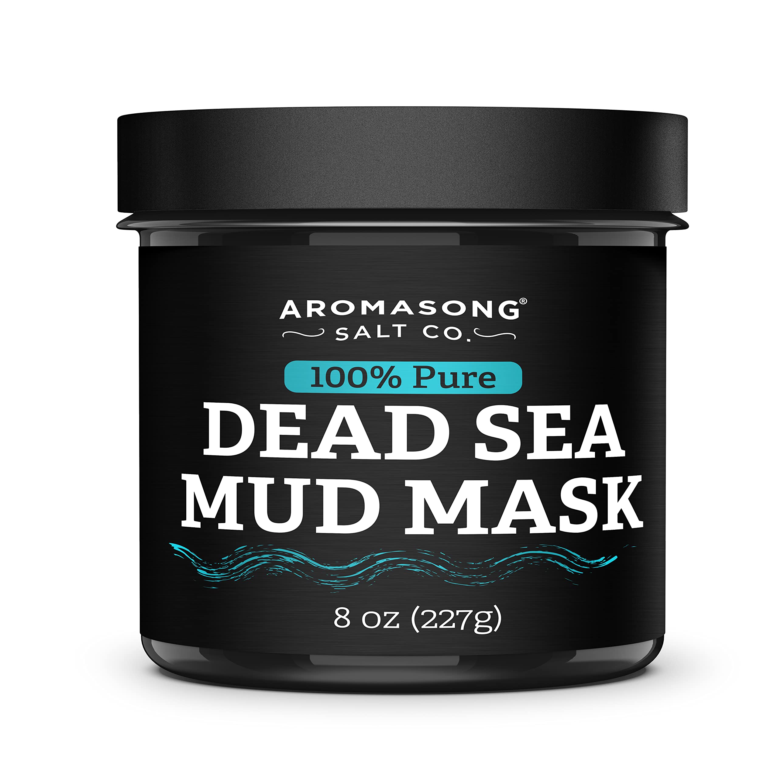 Aromasong Dead Sea Mud Mask 100% Pure for Face and Body - Spa Quality Pore Reducer for Acne, Blackheads & Oily Skin, Cleansing Natural Skin Care for Women and Men - 8 oz