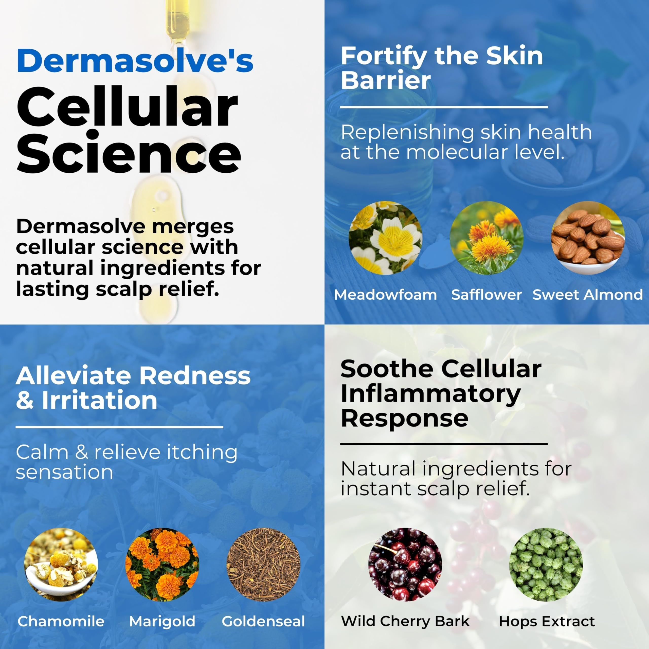 Dermasolve Psoriasis & Dandruff Scalp Oil, Dermatologist Approved for Flaky Scalp Relief